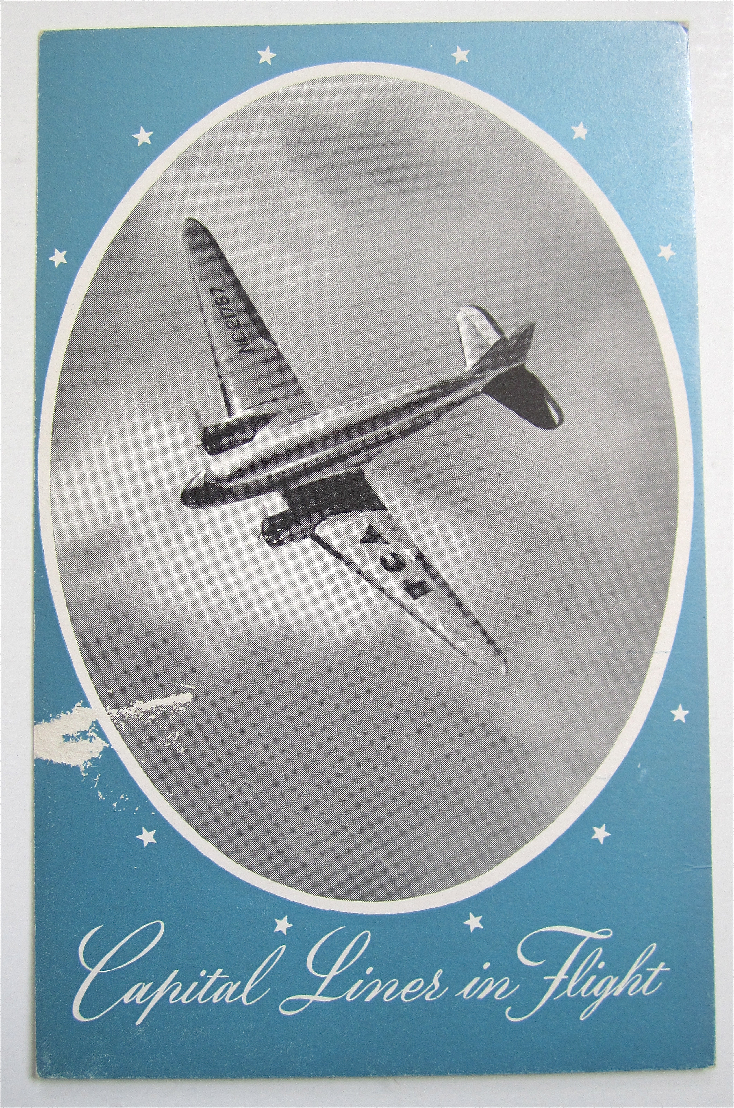 Pennsylvania Central Douglas Airliner Postcard