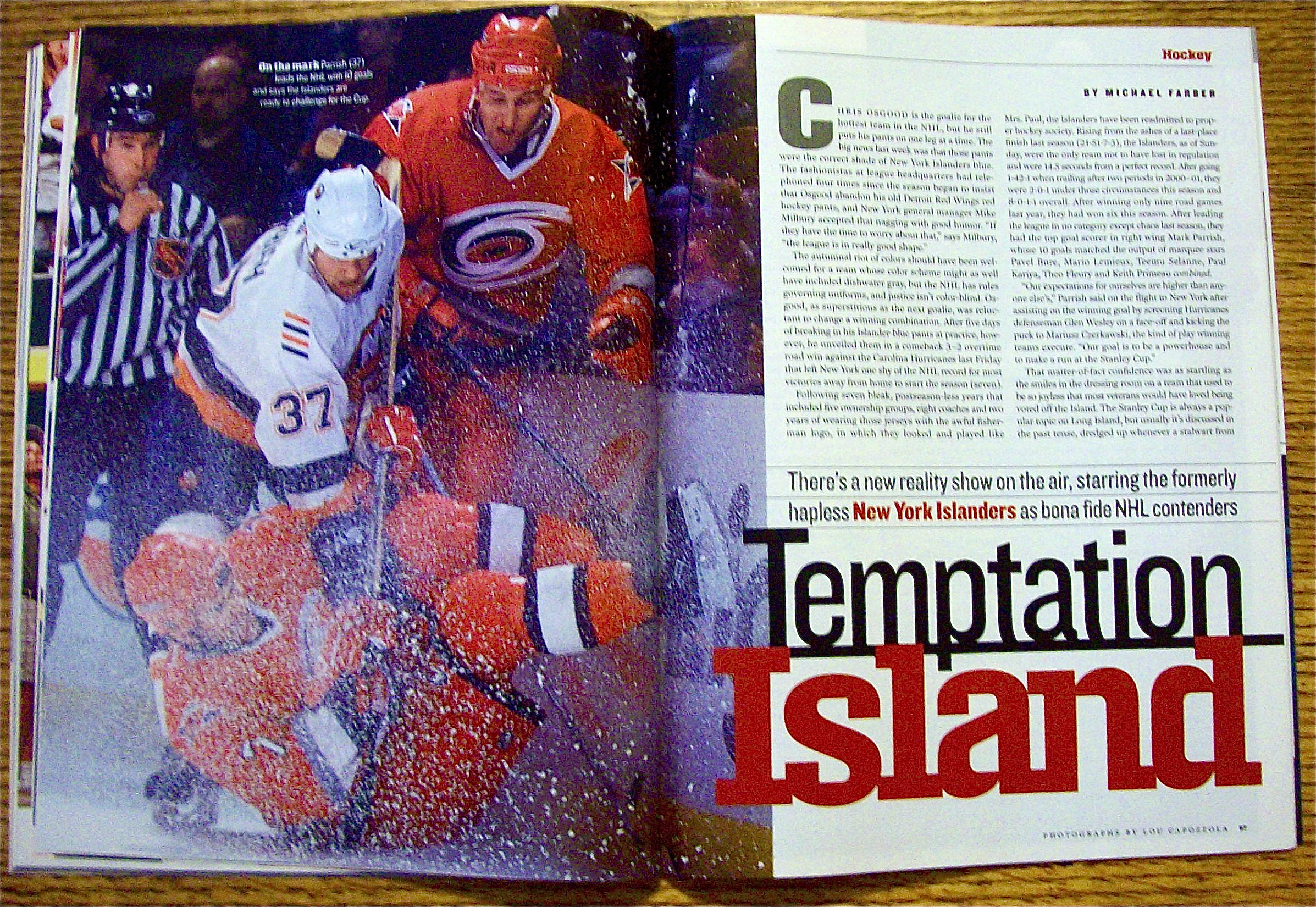 Sports Illustrated Magazine November 5,  2001 Randy J.