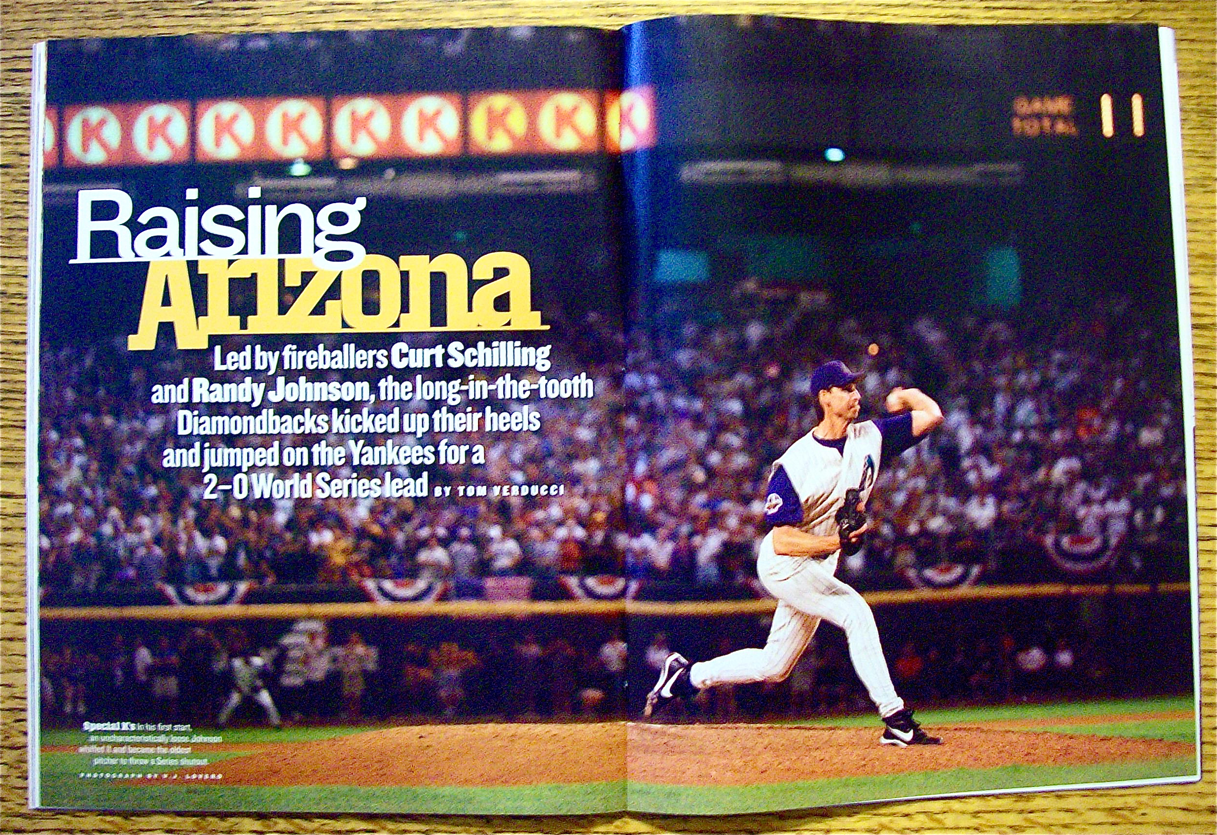 Sports Illustrated Magazine November 5,  2001 Randy J.
