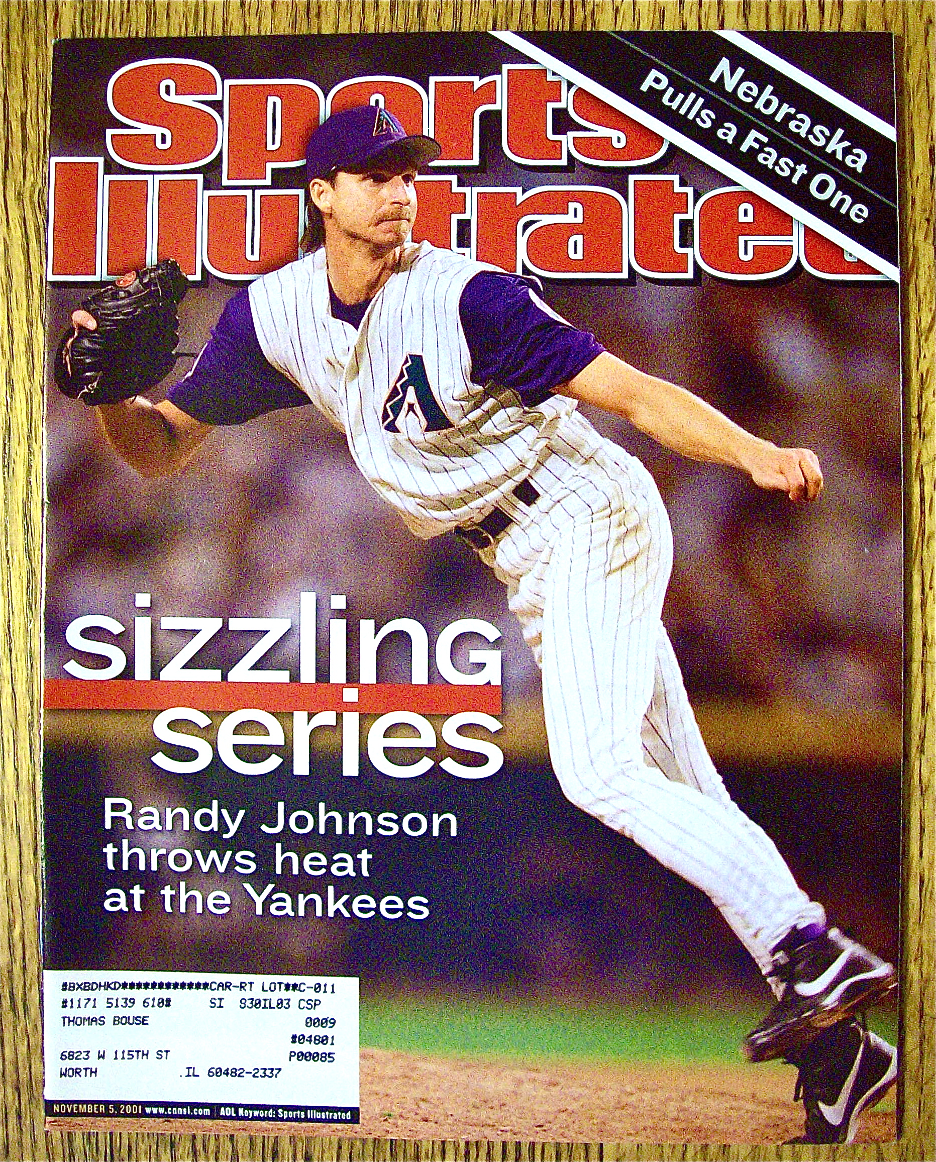 Sports Illustrated Magazine November 5,  2001 Randy J.