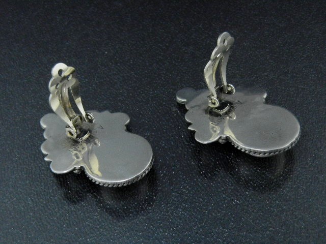 Native American Sterling Silver Pearls Spiny Oyster Cad