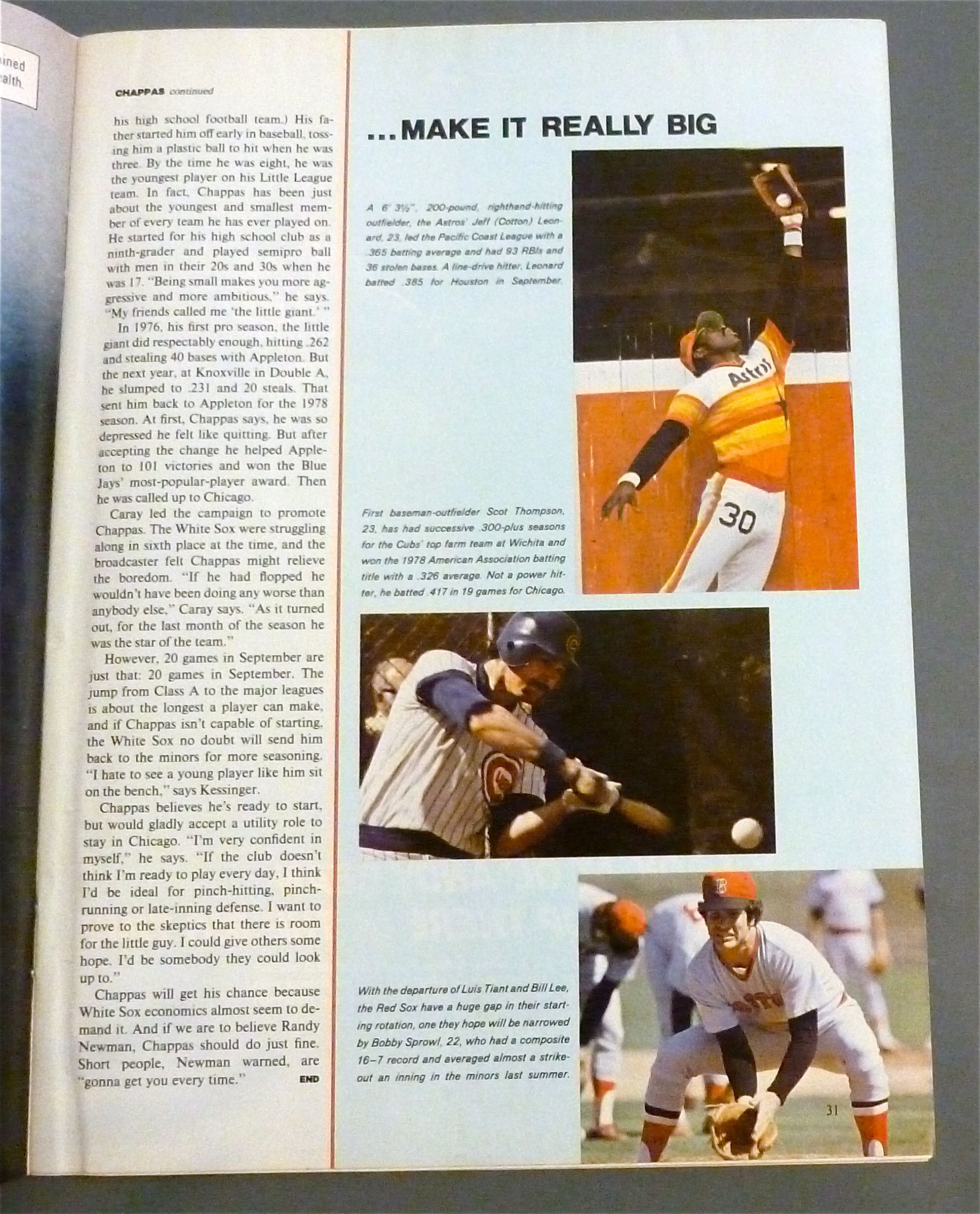 Sport Illustrated March 19, 1979 Harry Chappas