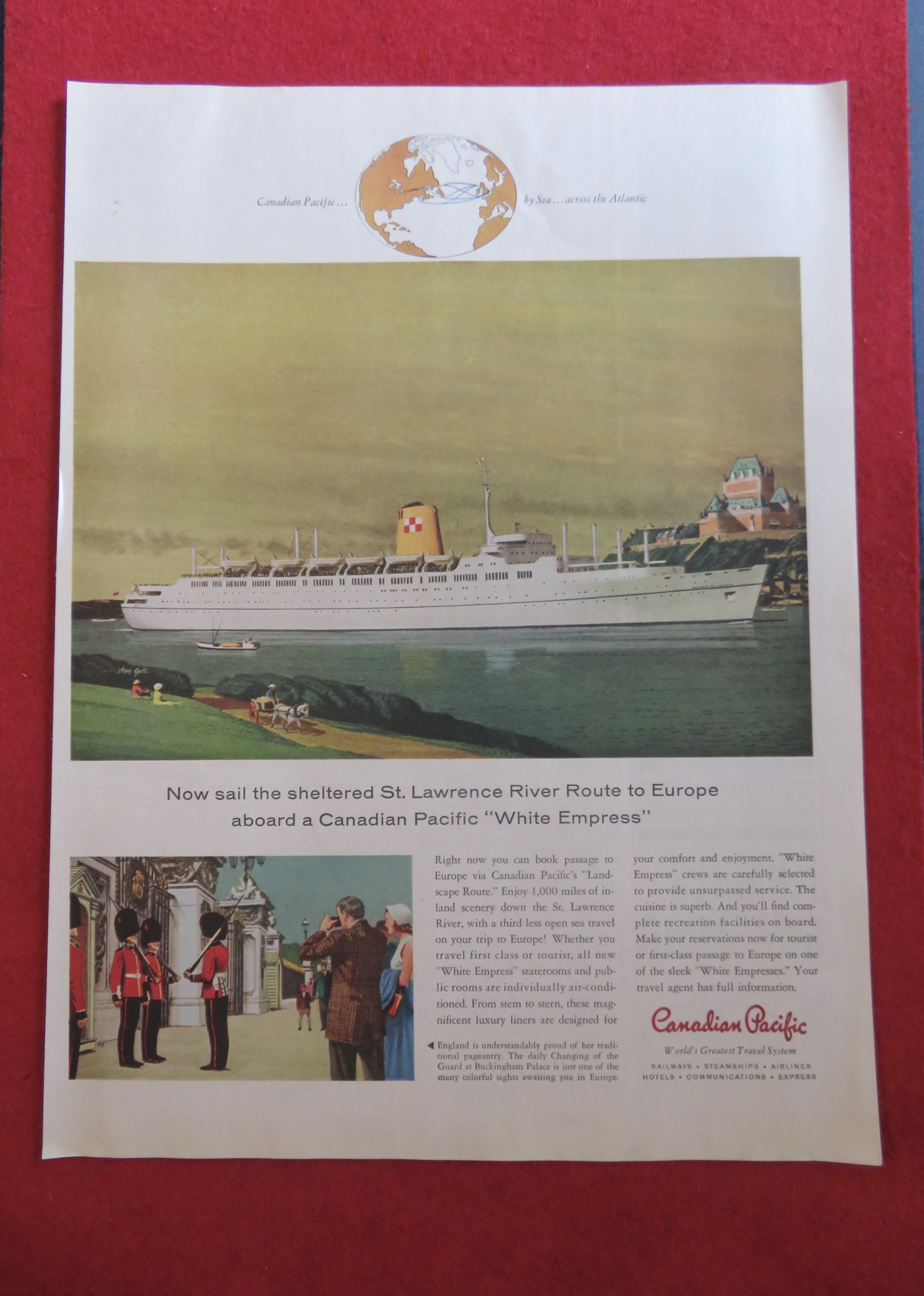 1958 Canadian Pacific with the White Empress