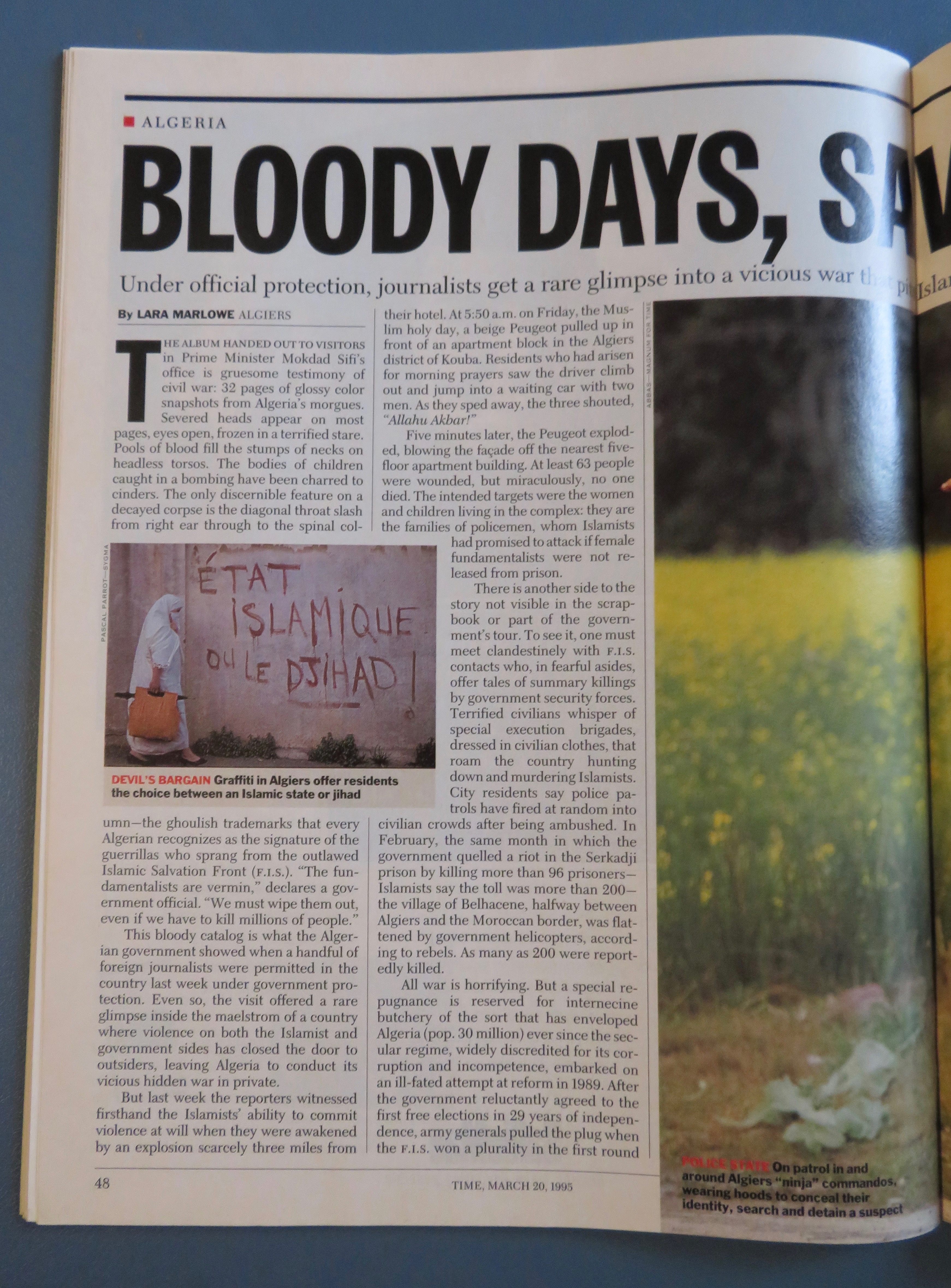 Time Magazine March 20, 1995 Social Security