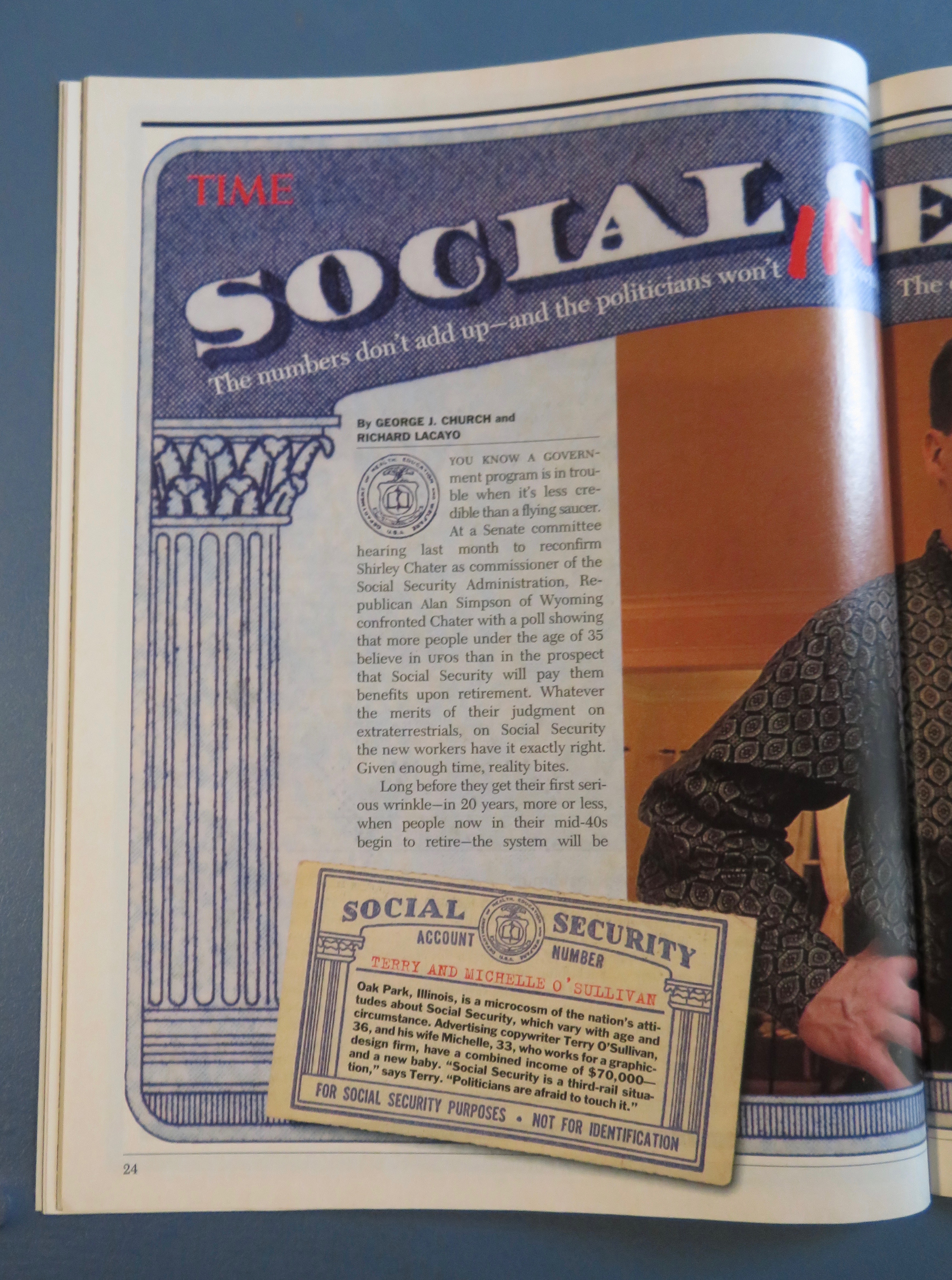 Time Magazine March 20, 1995 Social Security