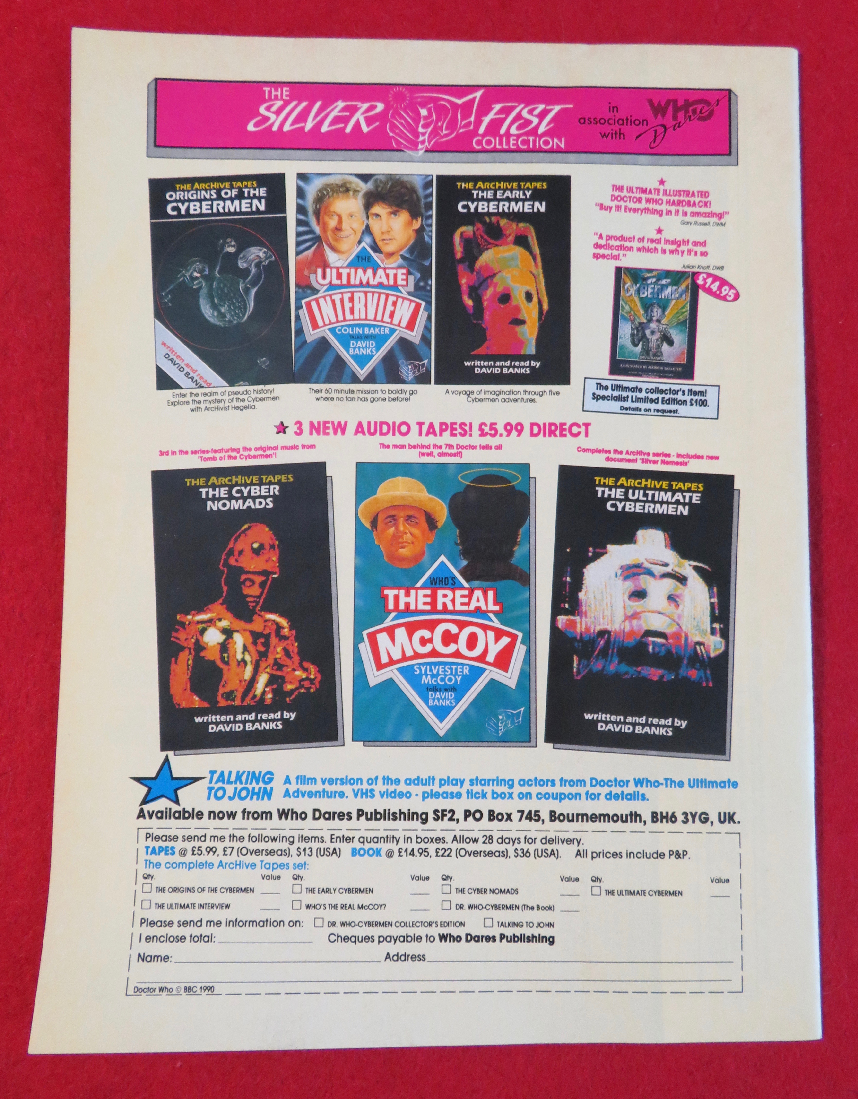 Doctor (Dr) Who Magazine April 1990