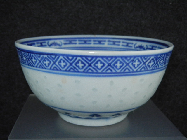 Chinese Dragon eye rice grain saucer bowl chopstick