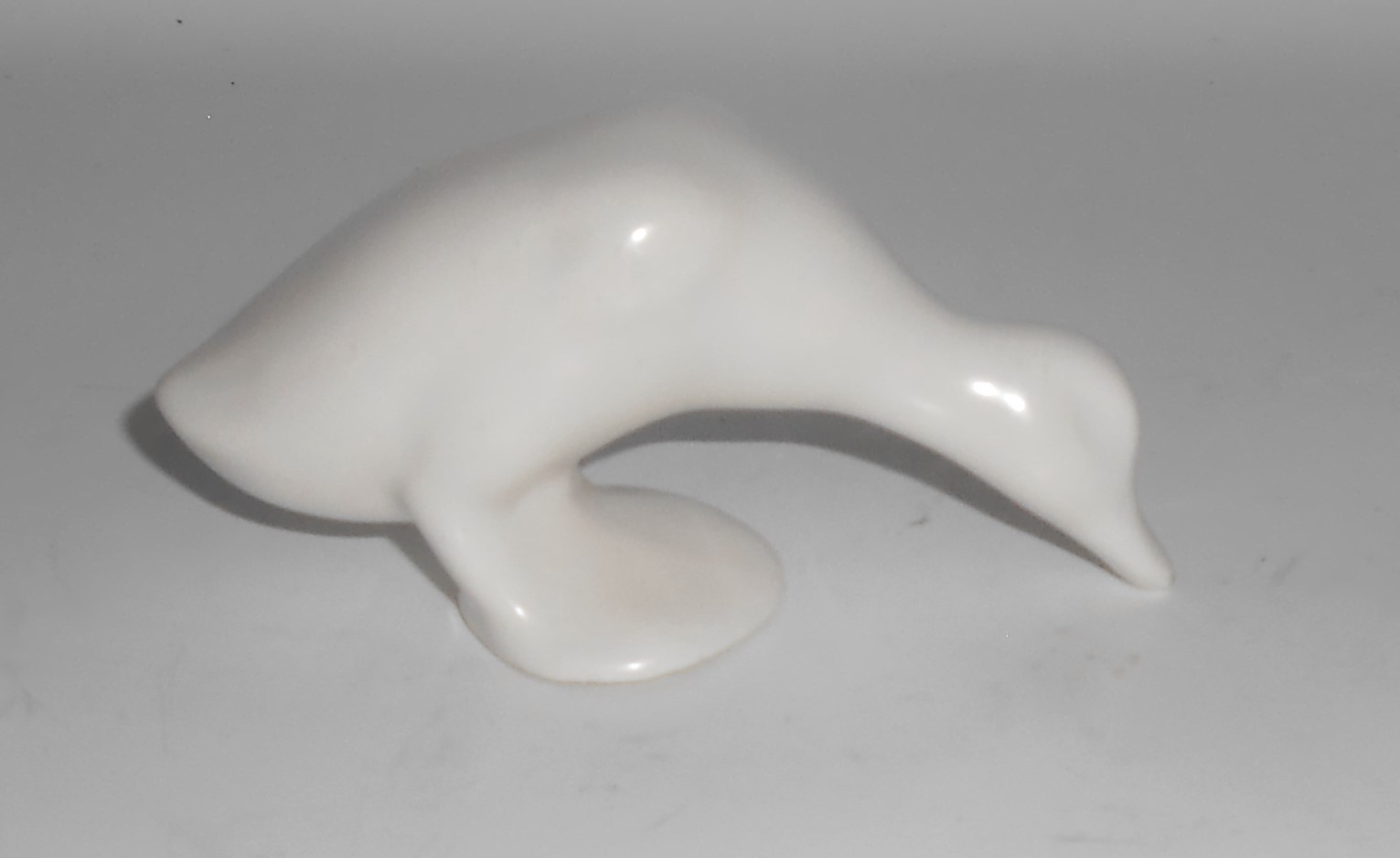 Bauer Pottery Cal-Art Matte White Duck Figurine