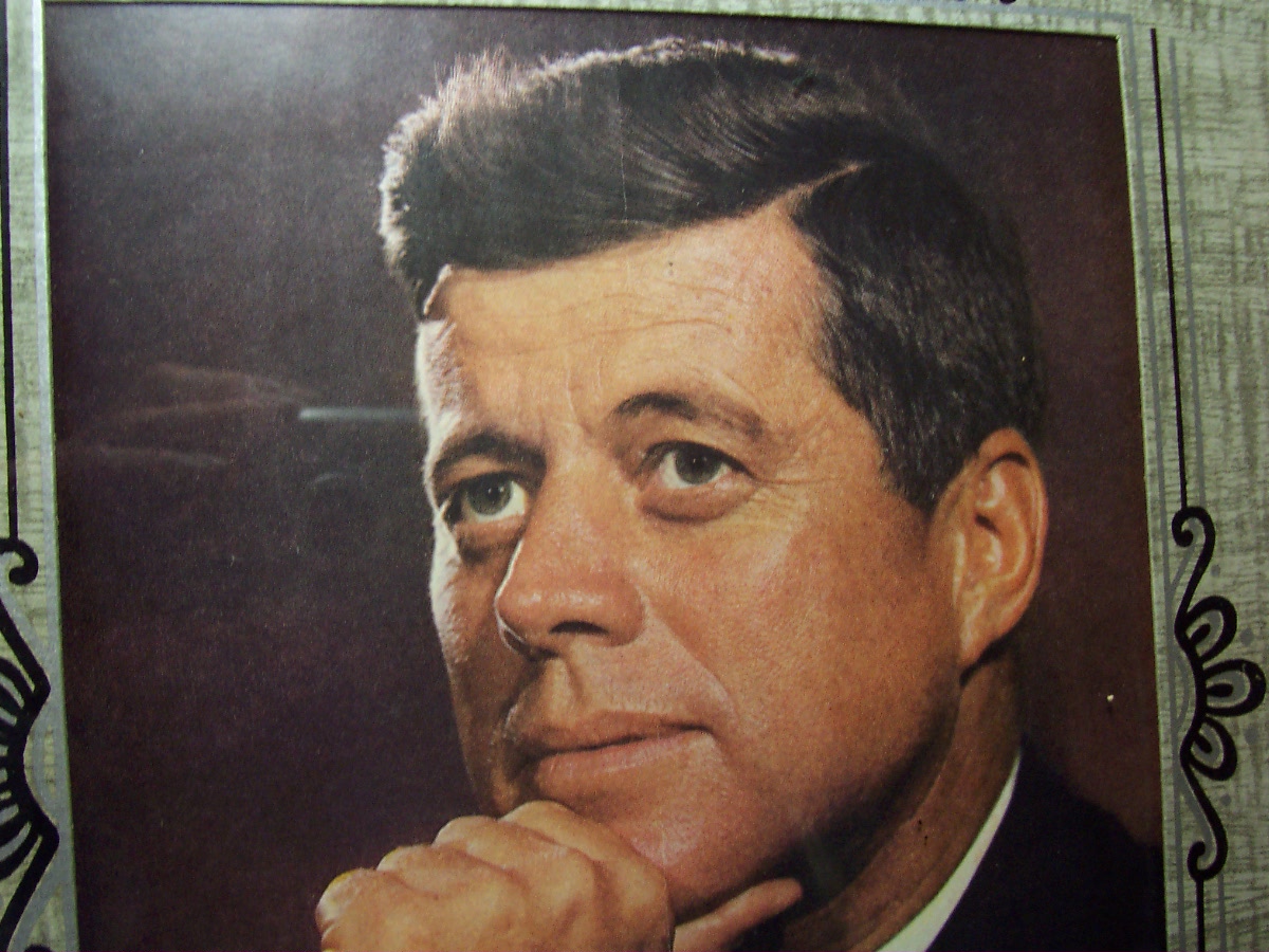 John F Kennedy Picture Framed 10 X 12 inch