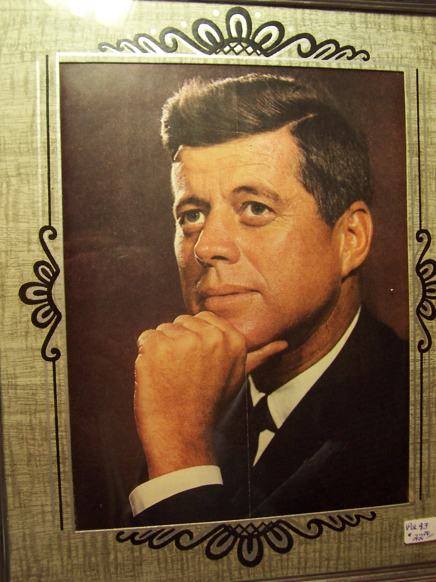 John F Kennedy Picture Framed 10 X 12 inch