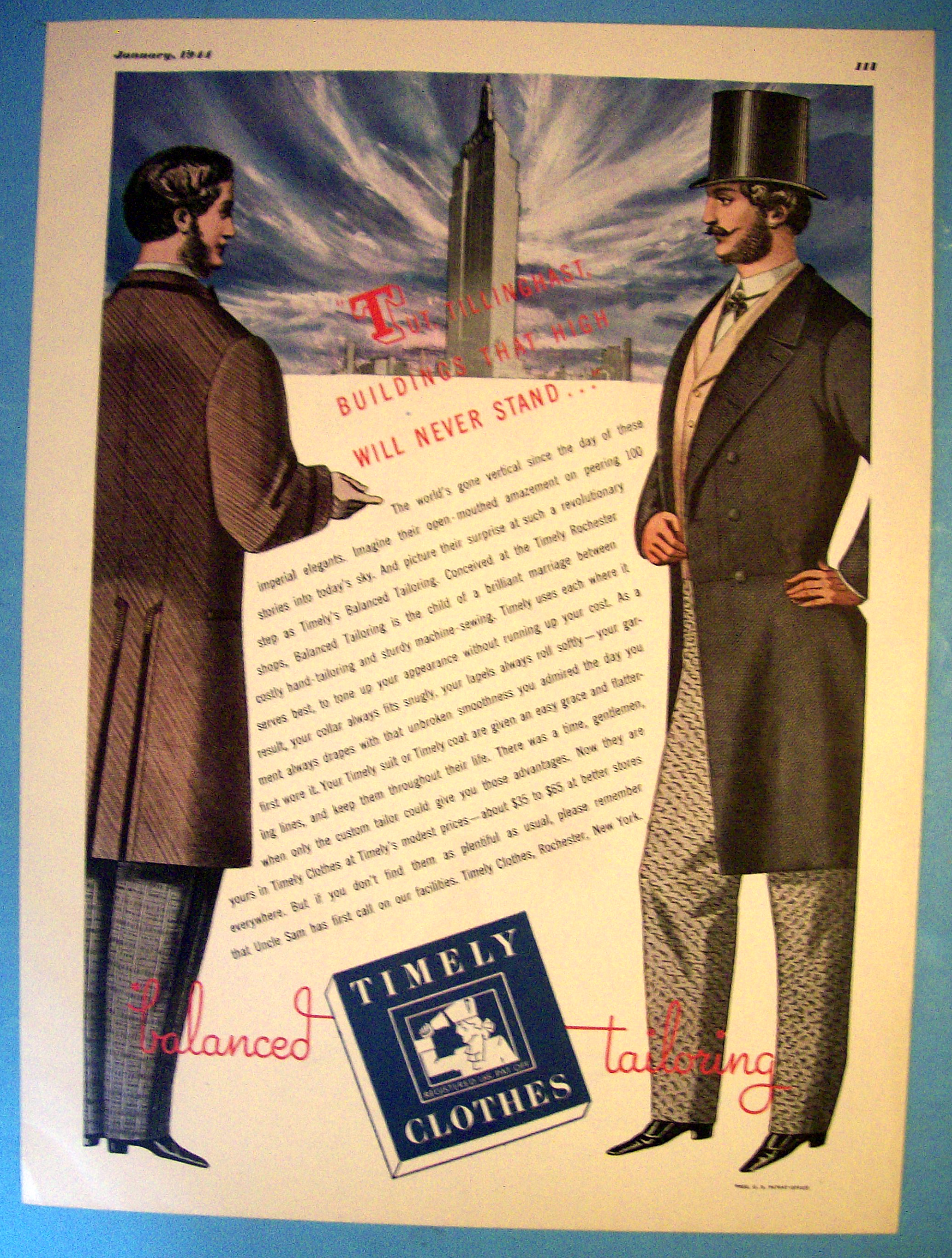 1944 Timely Clothes with Two Men Talking