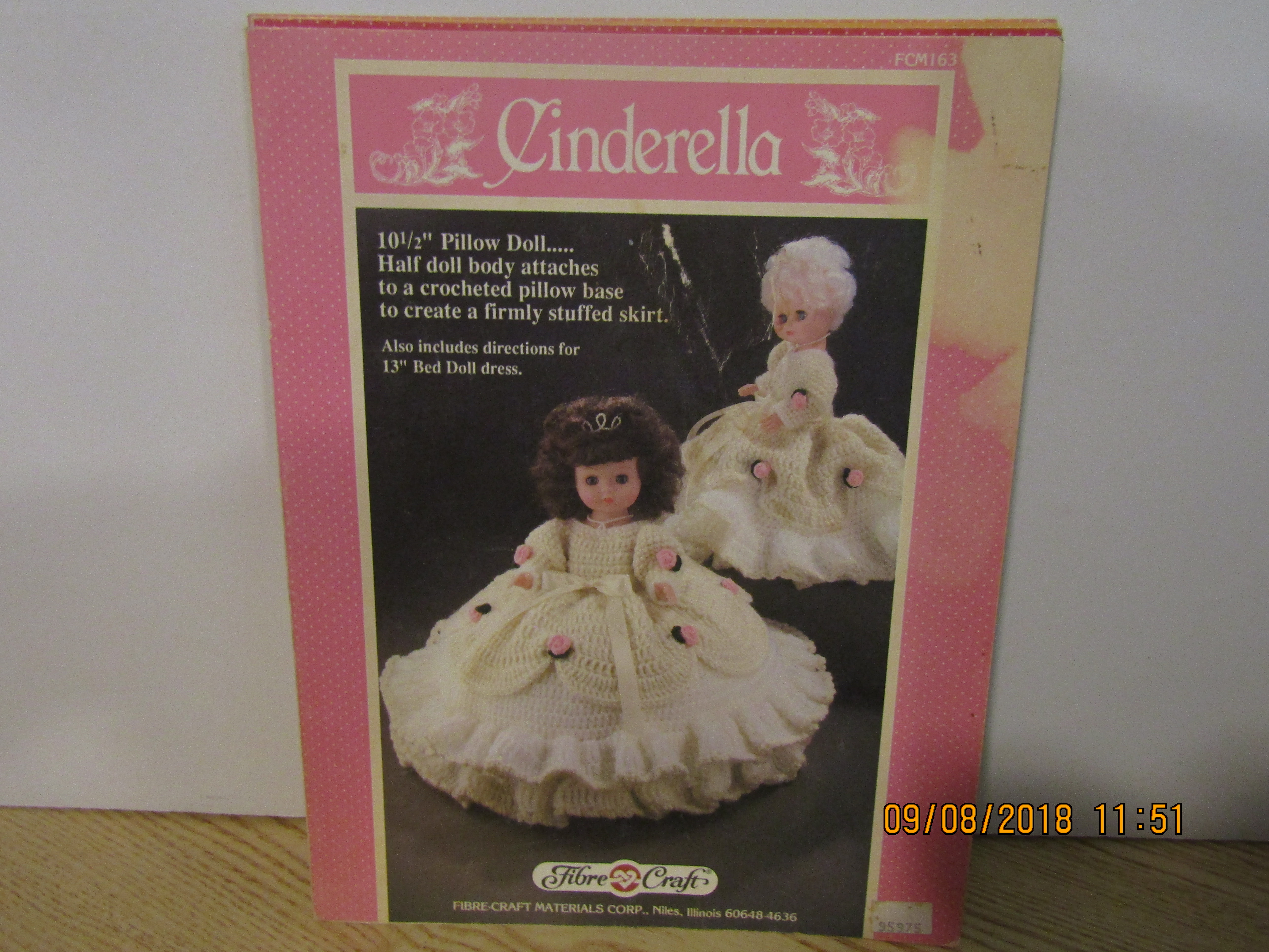 Fibre-Craft Book Cinderelle Pillow Doll To Crochet #163