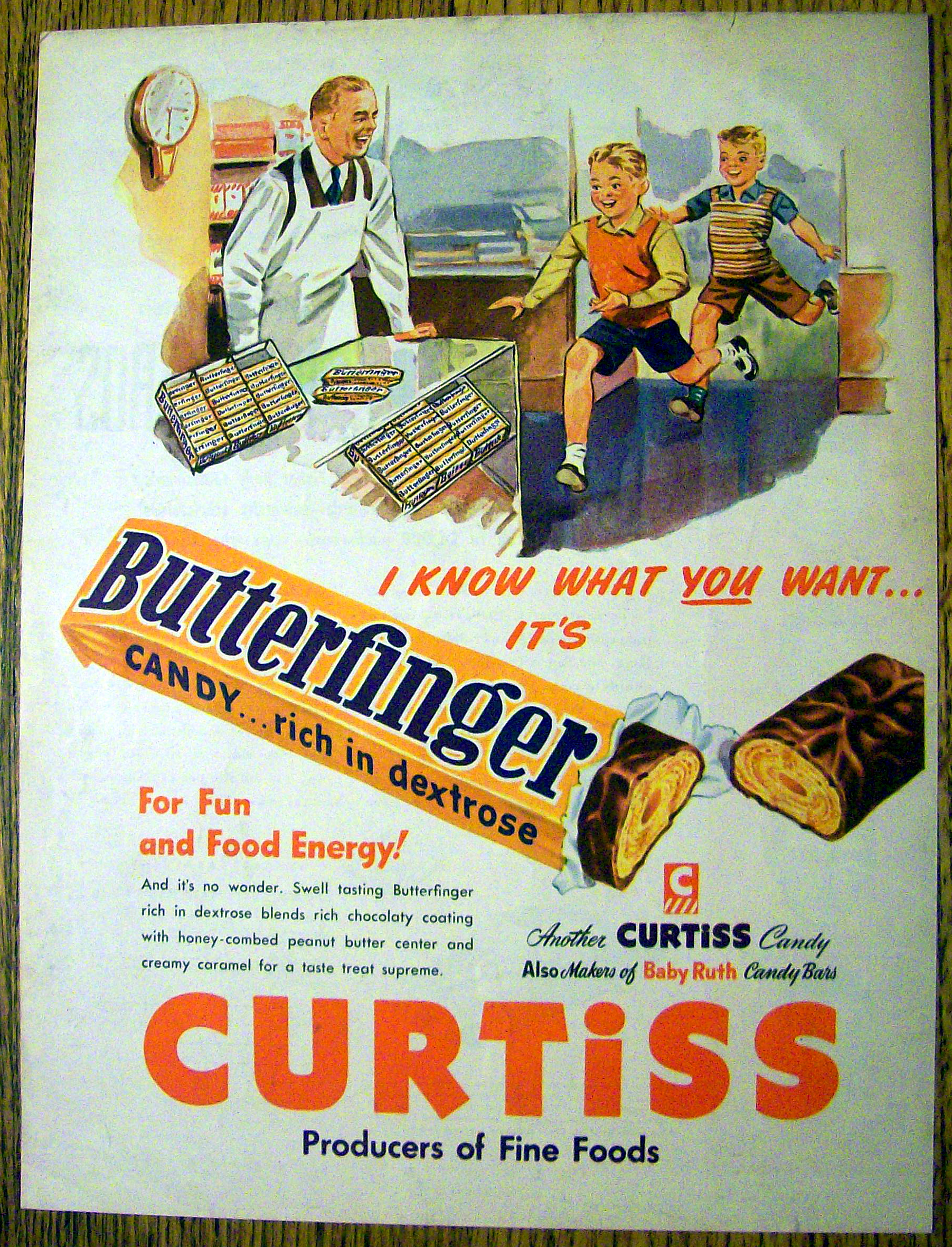 1948 Butterfinger w/ two Boys Running
