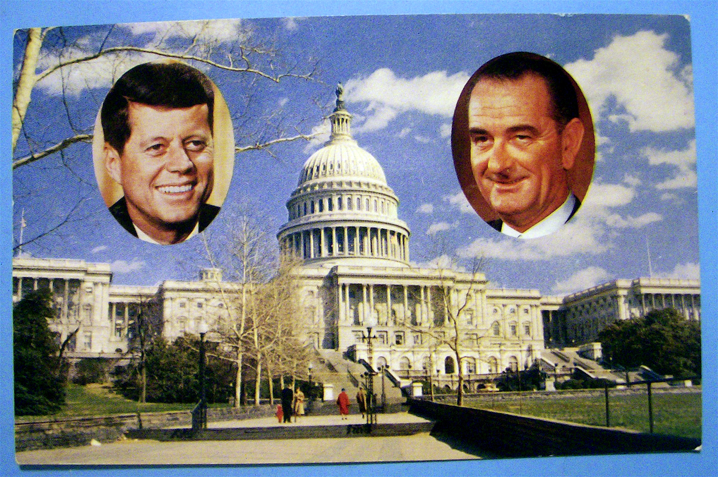 President Kennedy & Vice President Johnson Postcard