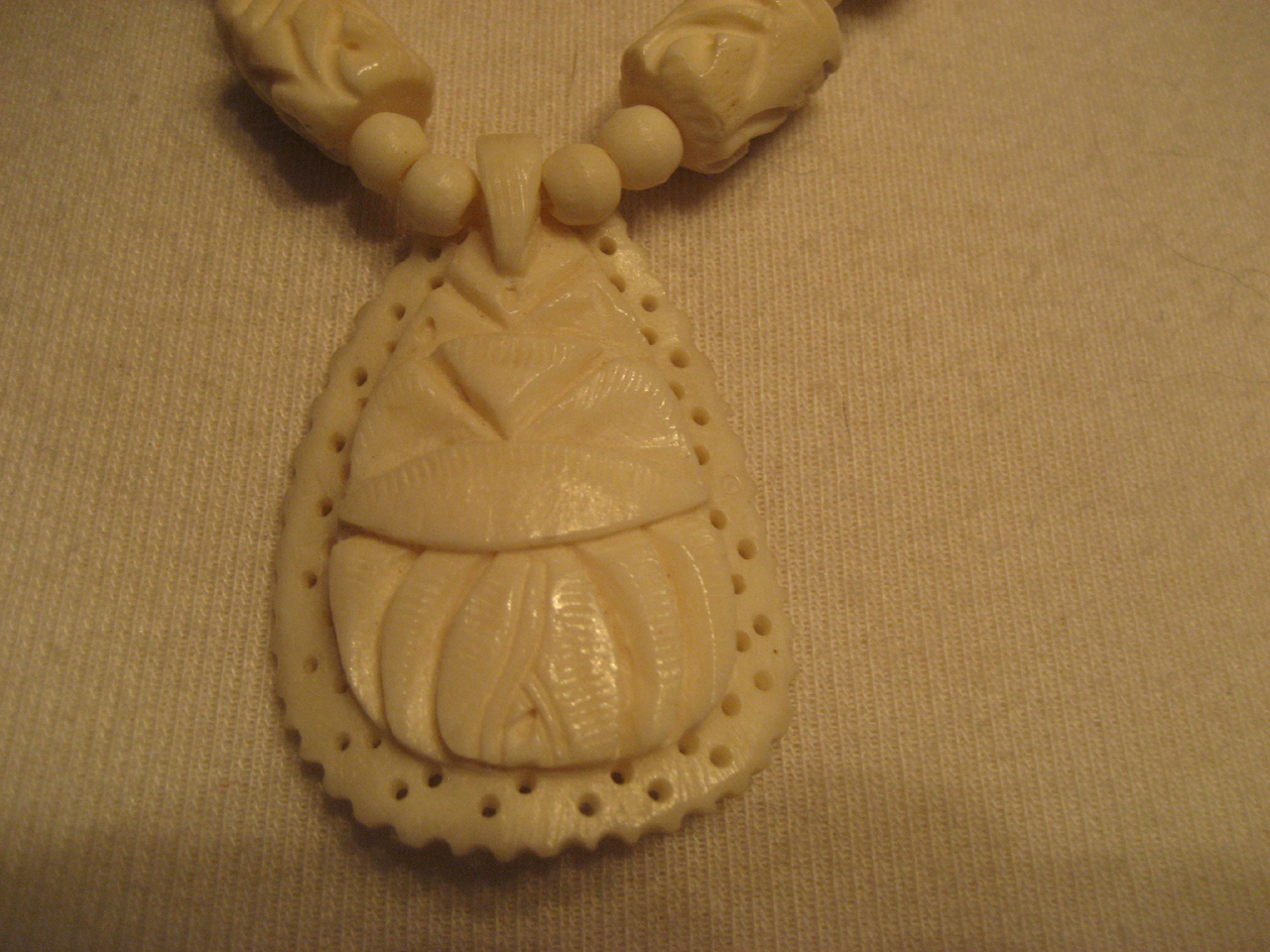 Bone Beaded Necklace