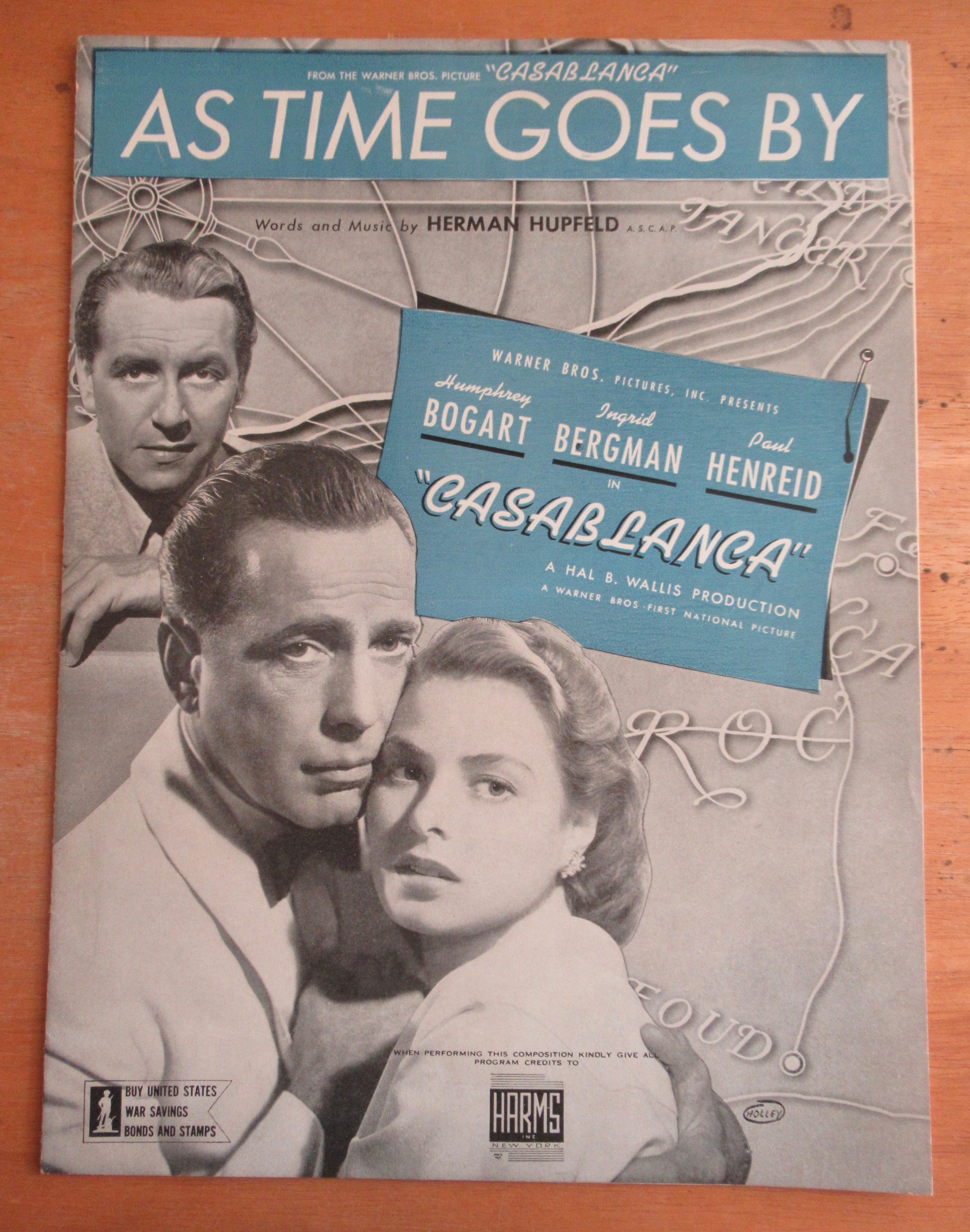 Sheet Music 1931 As Time Goes By