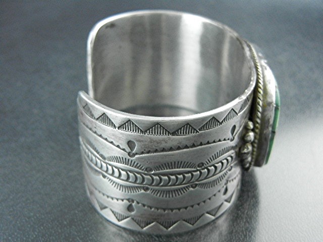 Native American Turquoise Sterling Silver Bracelet  PD