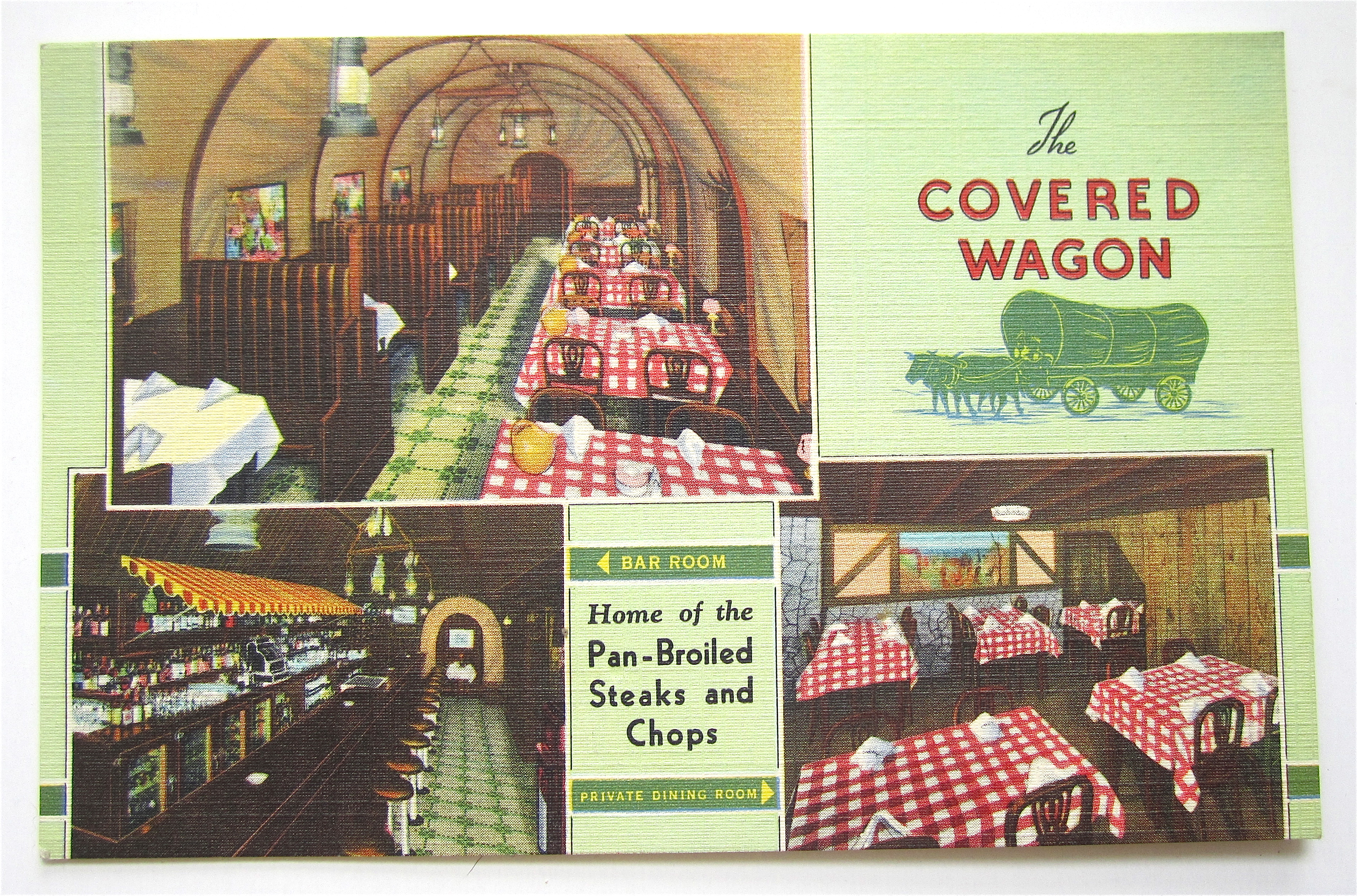 The Covered Wagon Restaurant, Chicago, ILL Postcard