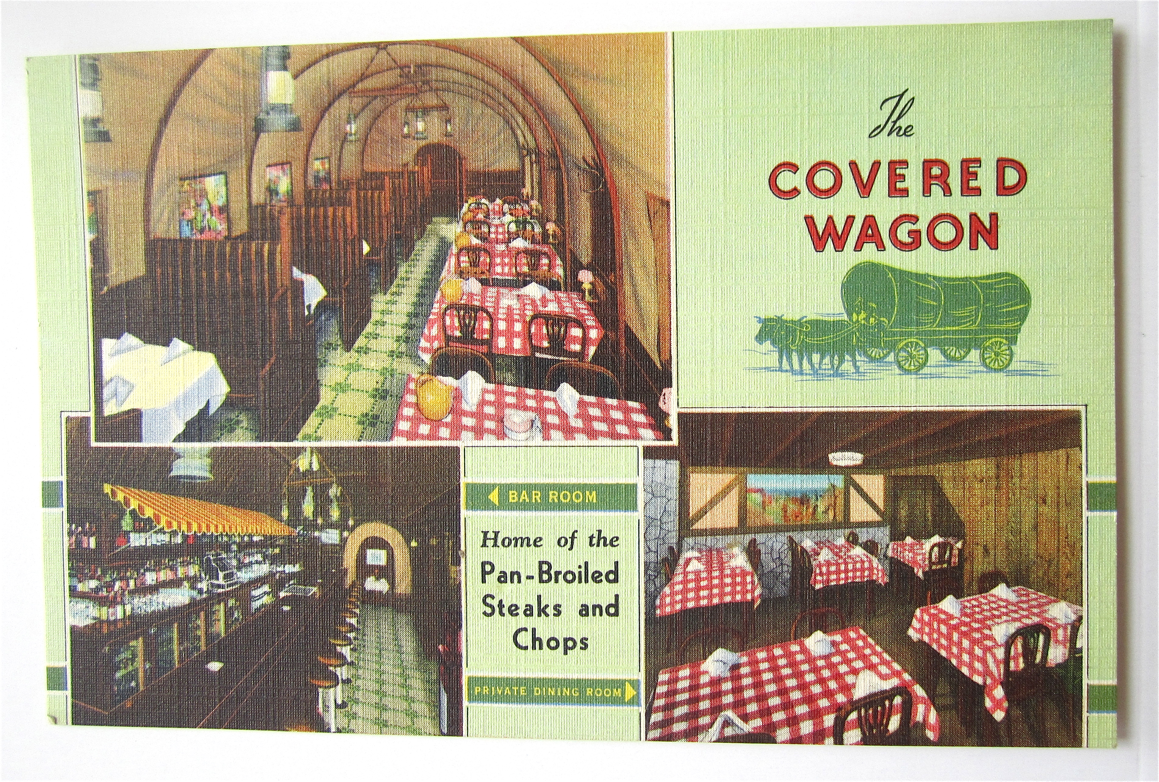 The Covered Wagon Restaurant, Chicago, ILL Postcard