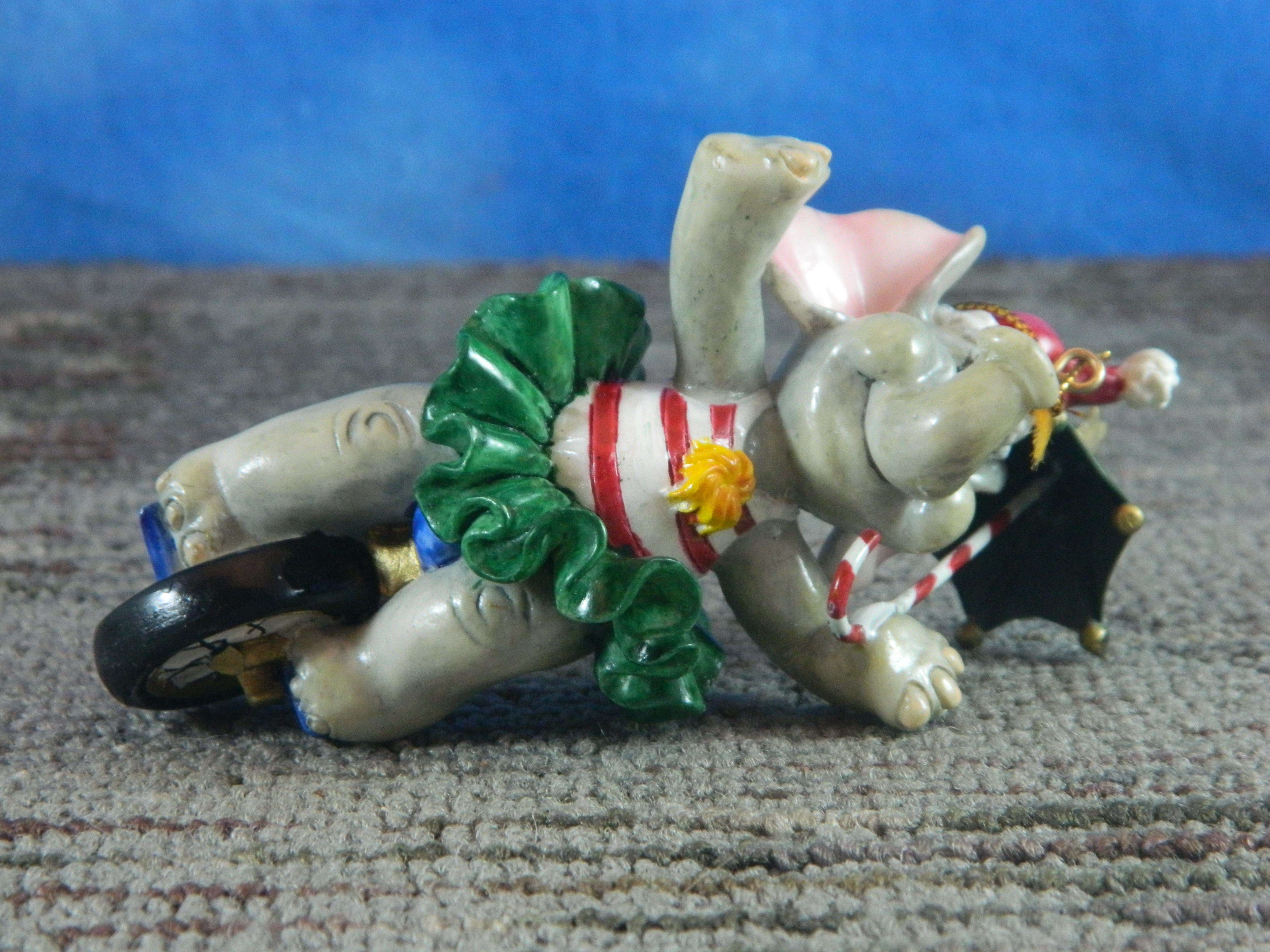 Elephant on Unicycle Ornament