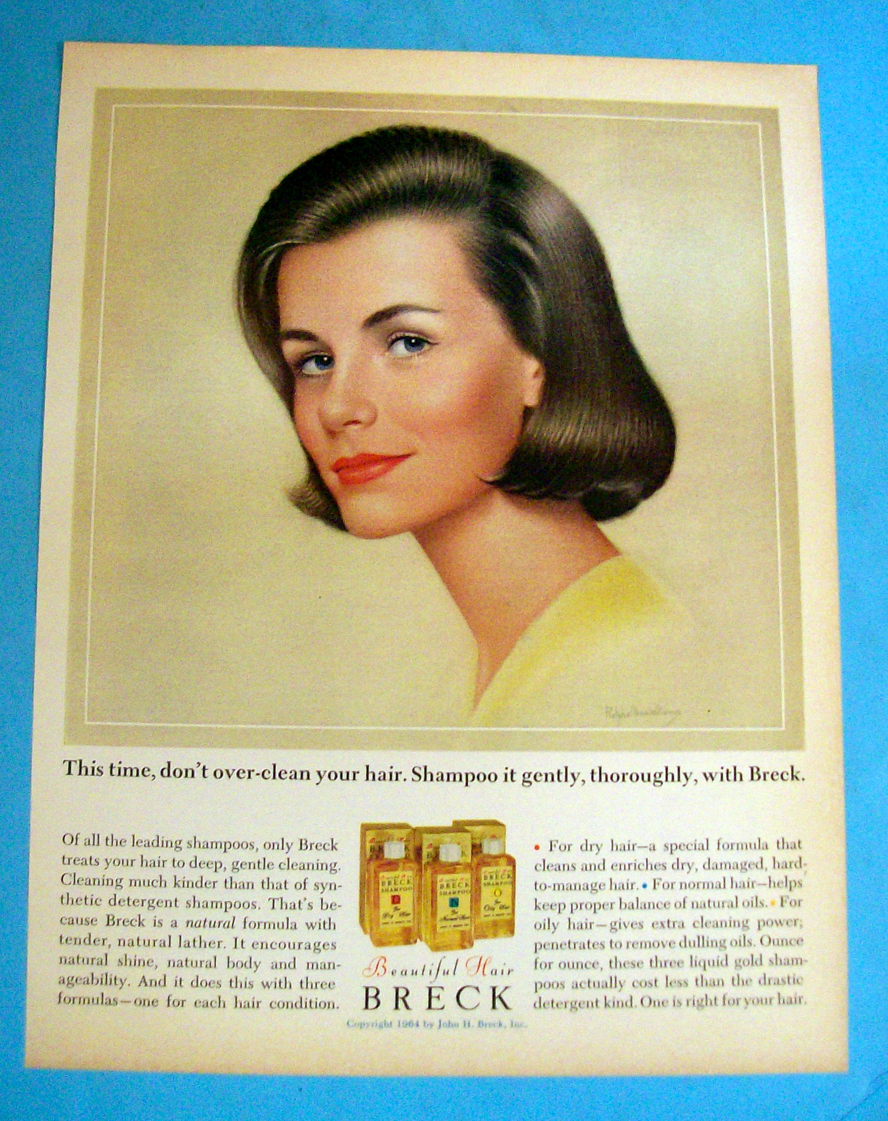 Vintage Ad: 1964 Breck Shampoo