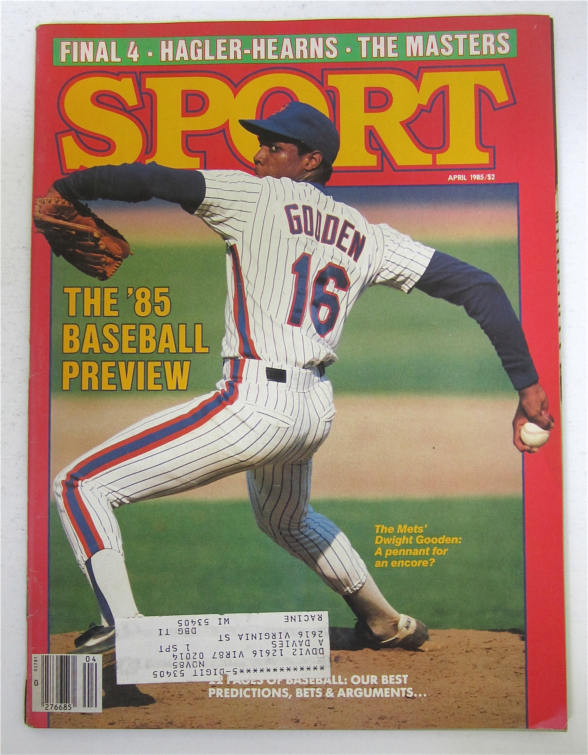 Sport Magazine April 1985 Dwight Gooden