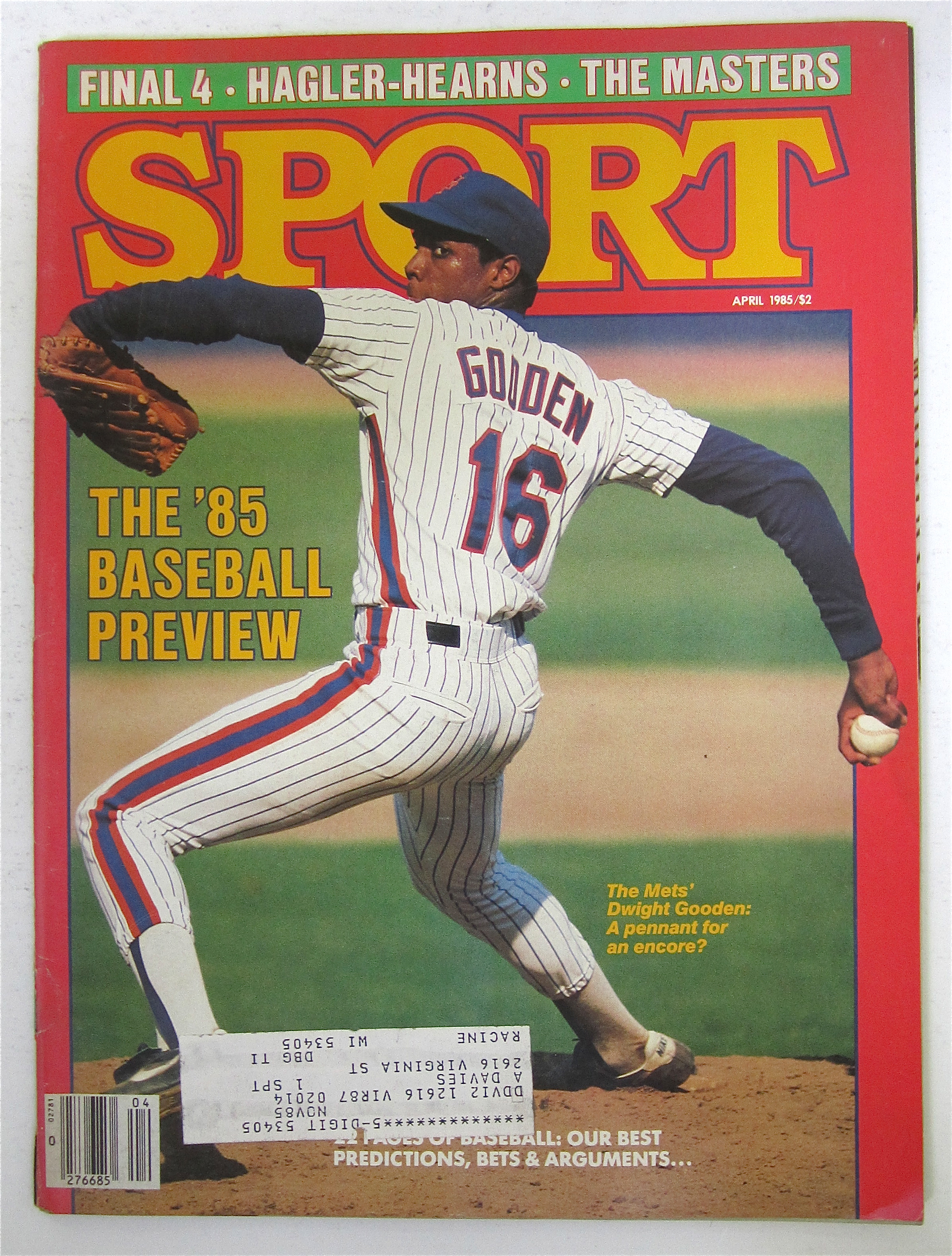 Sport Magazine April 1985 Dwight Gooden