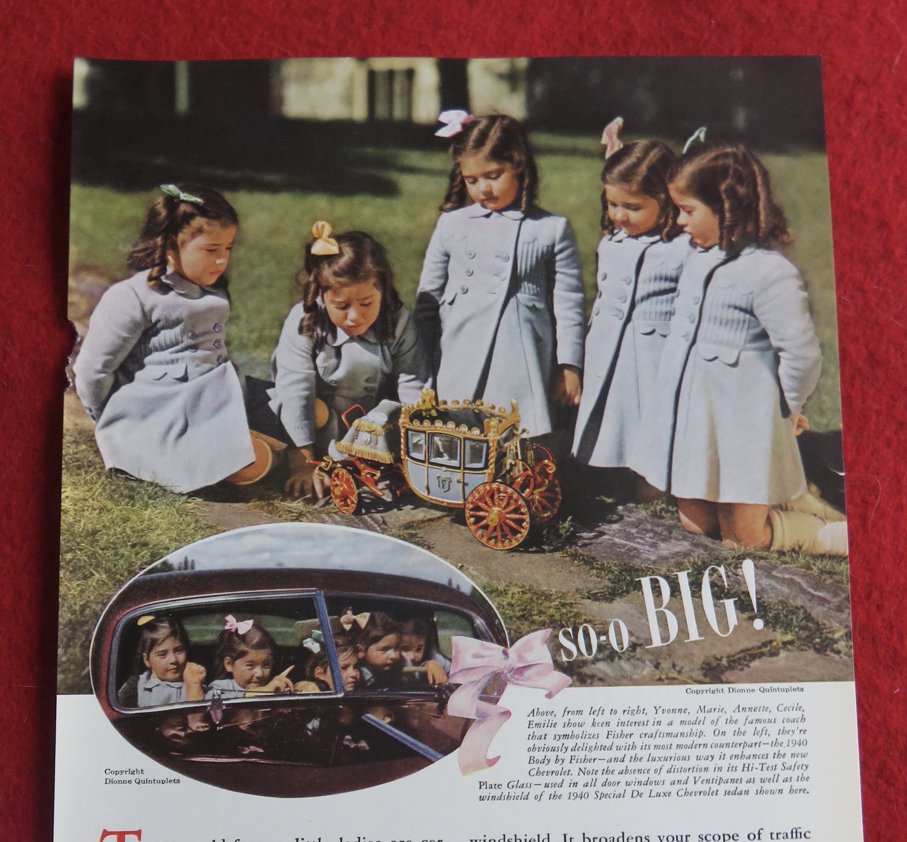 1940 Body By Fisher with Dionne Quintuplets