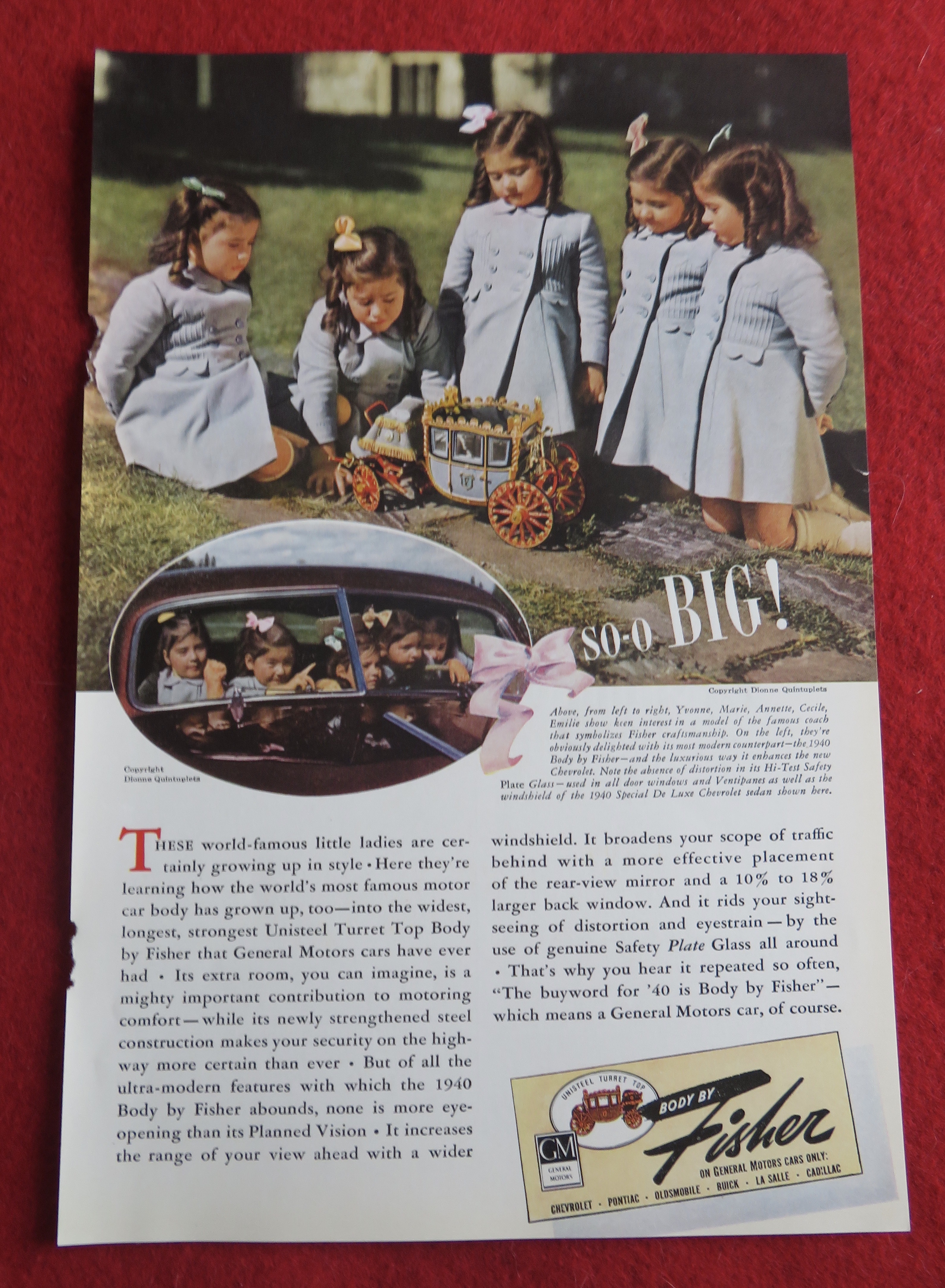 1940 Body By Fisher with Dionne Quintuplets