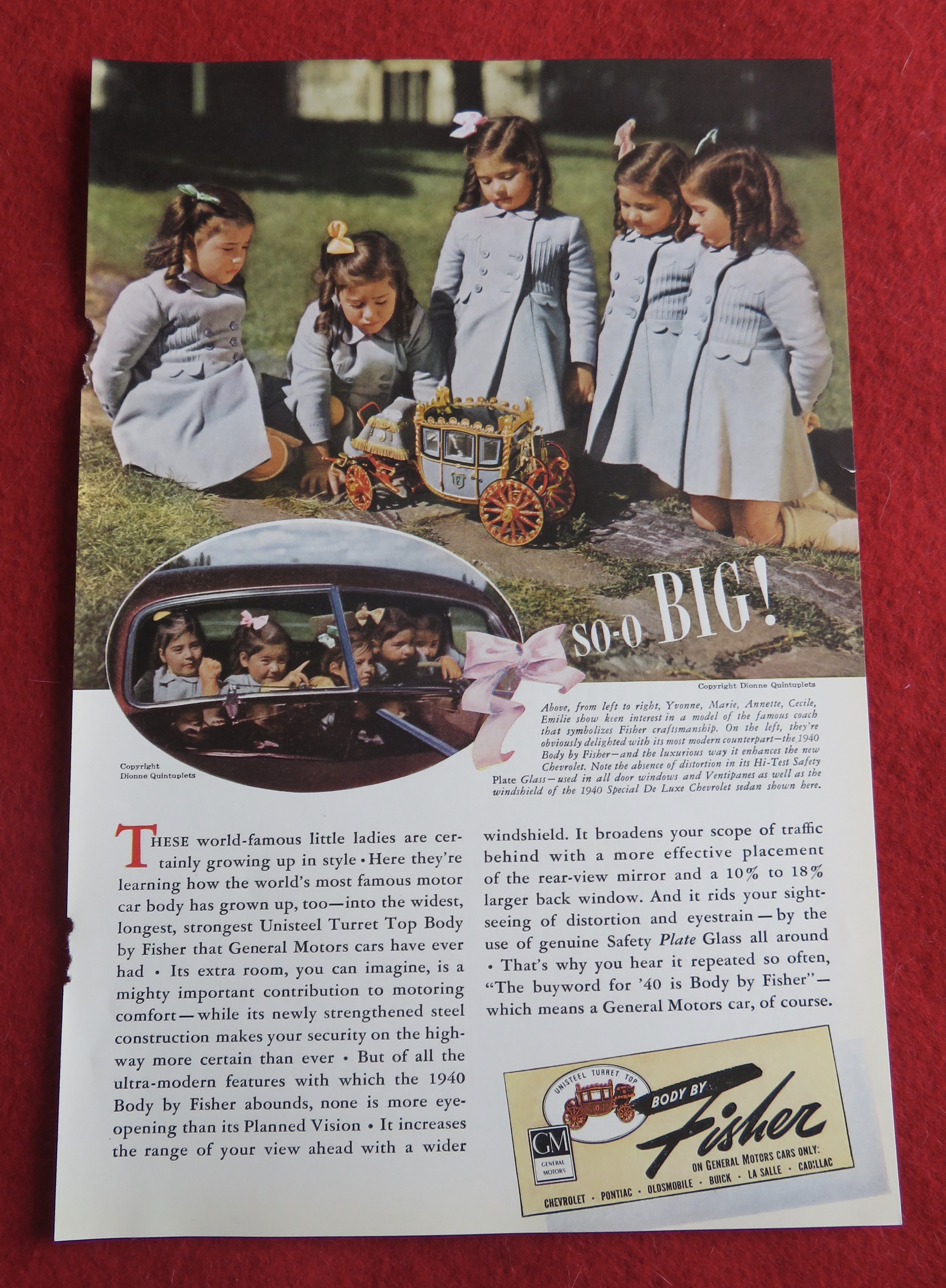 1940 Body By Fisher with Dionne Quintuplets