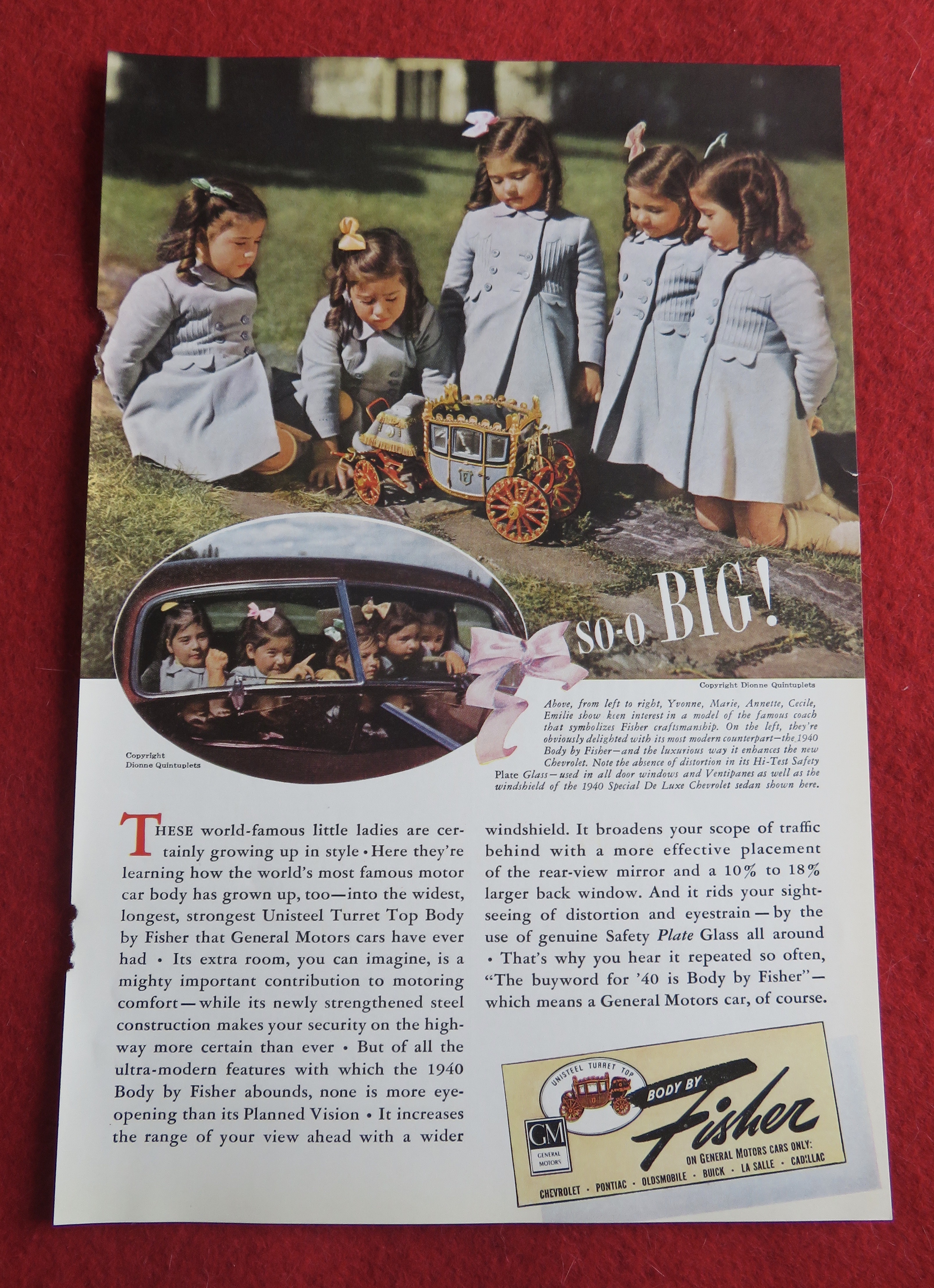 1940 Body By Fisher with Dionne Quintuplets