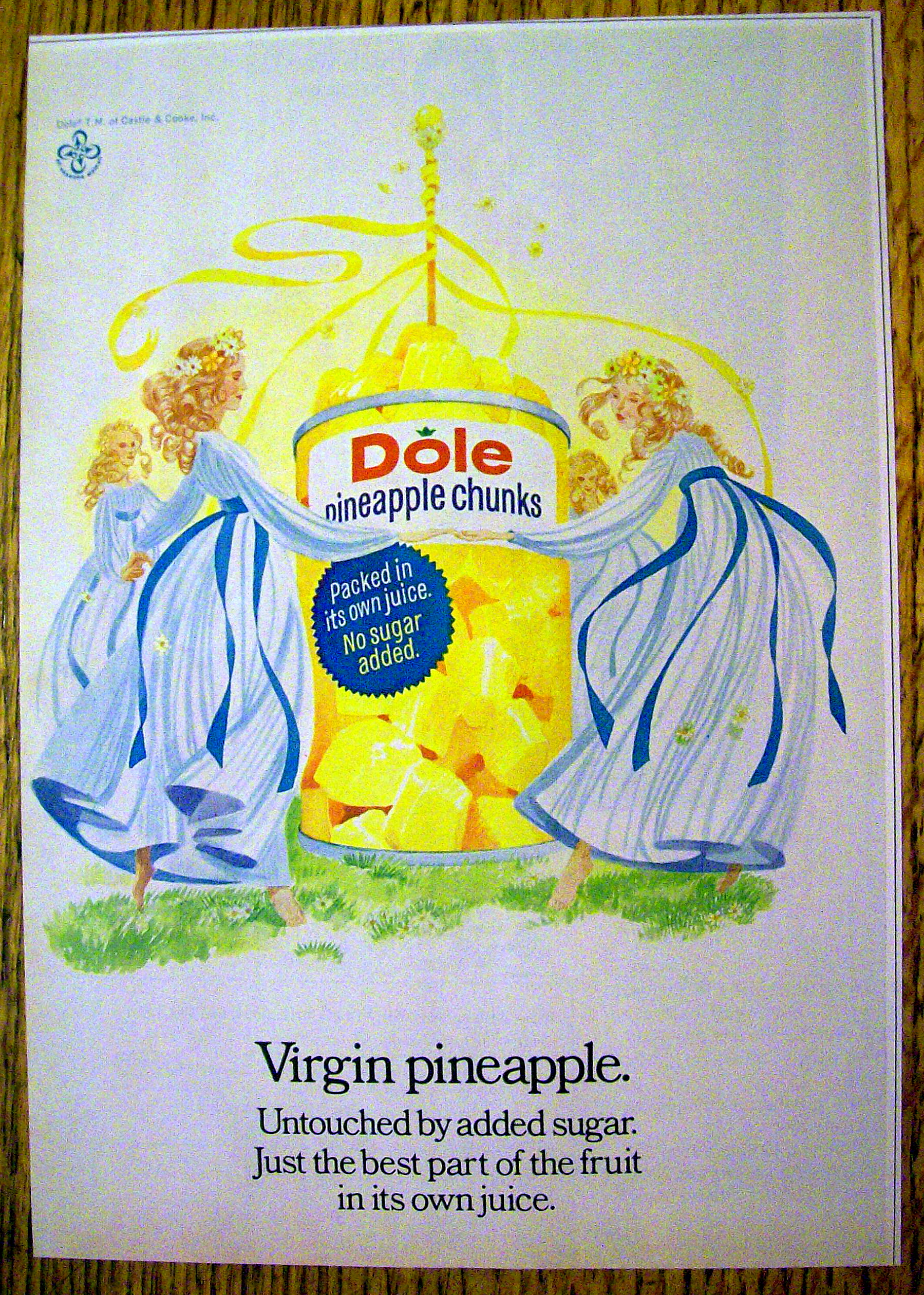 1973 Dole Pineapple Chunks with Virgin Pineapple