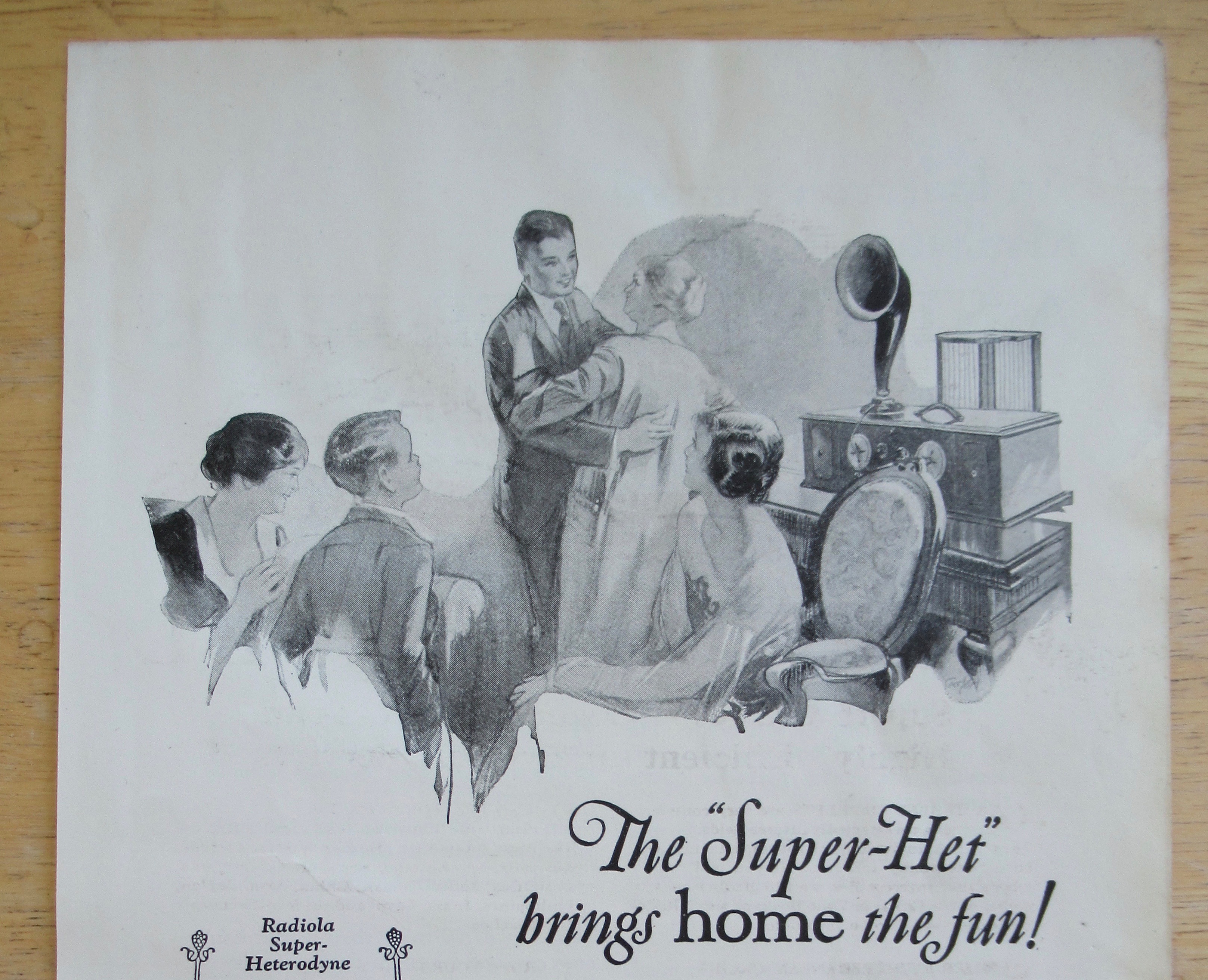 1925 Radiola with the Super Het