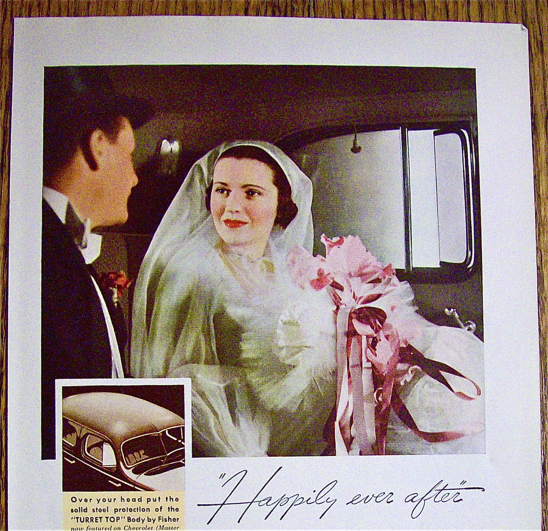 1935 Body By Fisher with Lovely Bride & Groom