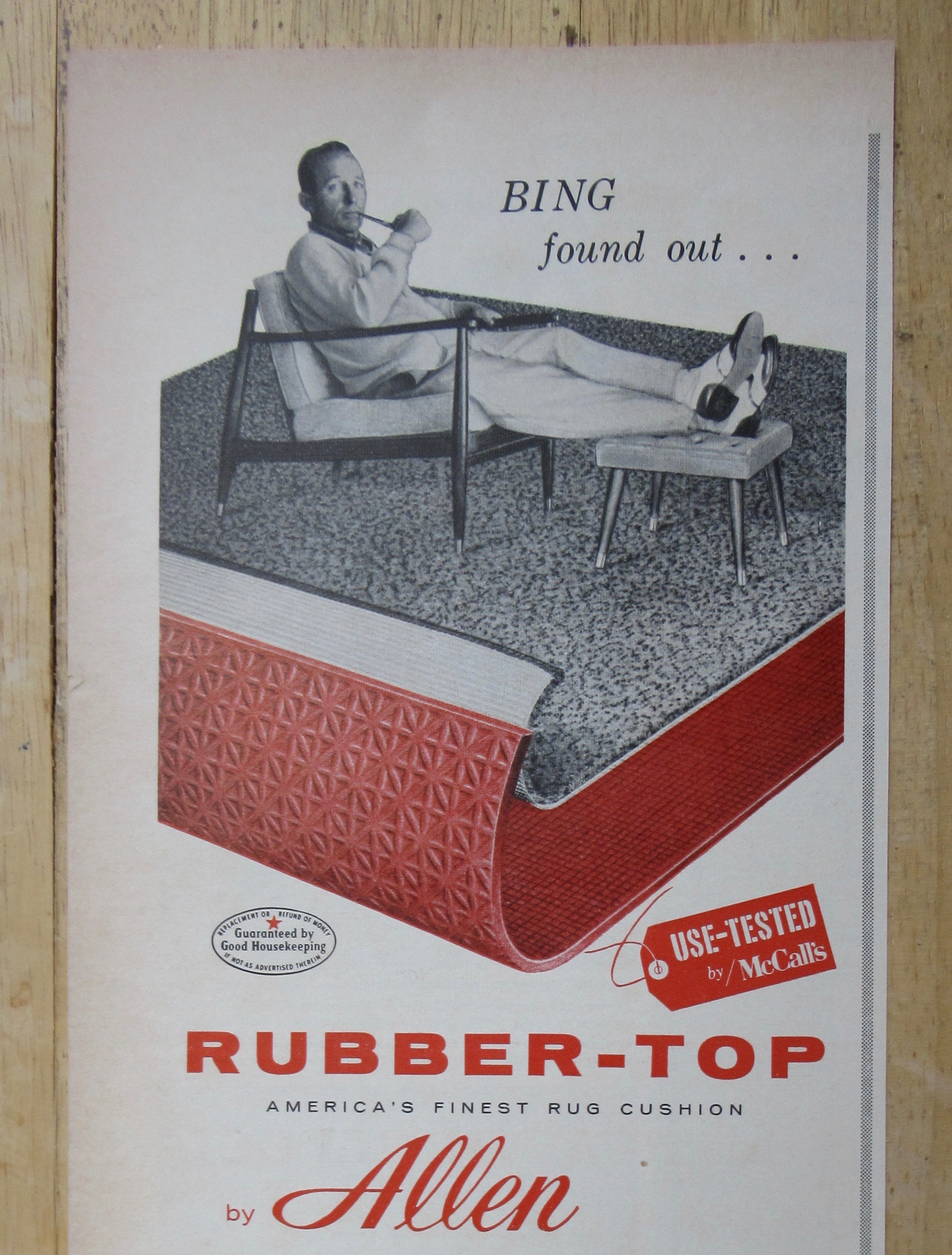 1958 Rubber Top By Allen with Bing Crosby