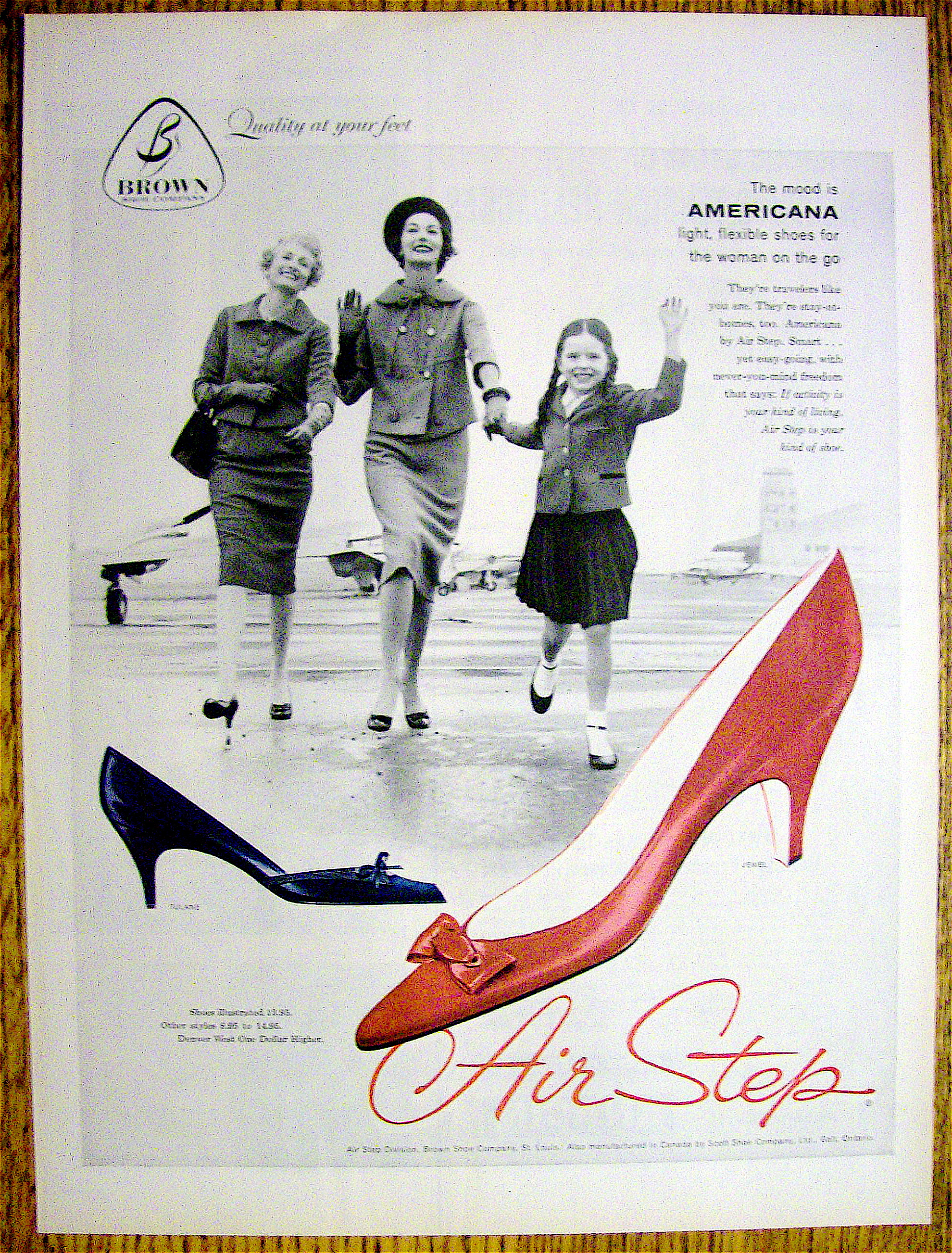 Ad: 1959 Air Step Americana Shoes