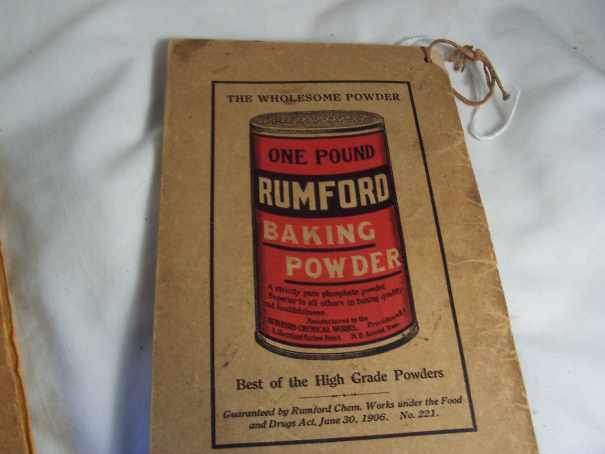 Rumford Cookbook Fannie Merritt Farmer