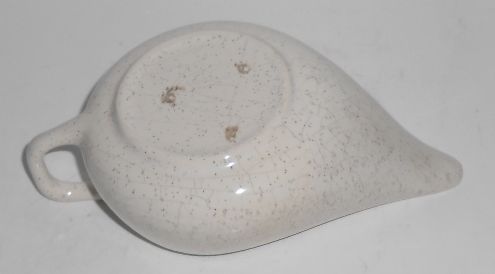 Bauer Brusche Pottery Al Fresco White Speckle Creamer
