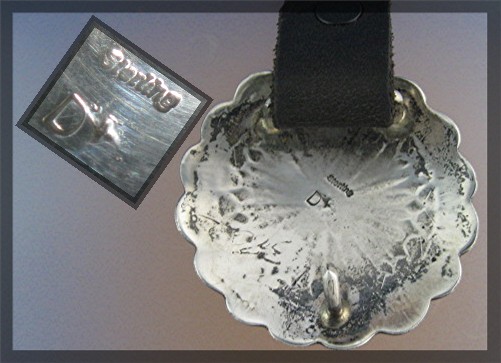 DAN LOVATO Sterling Silver Star Concho Belt
