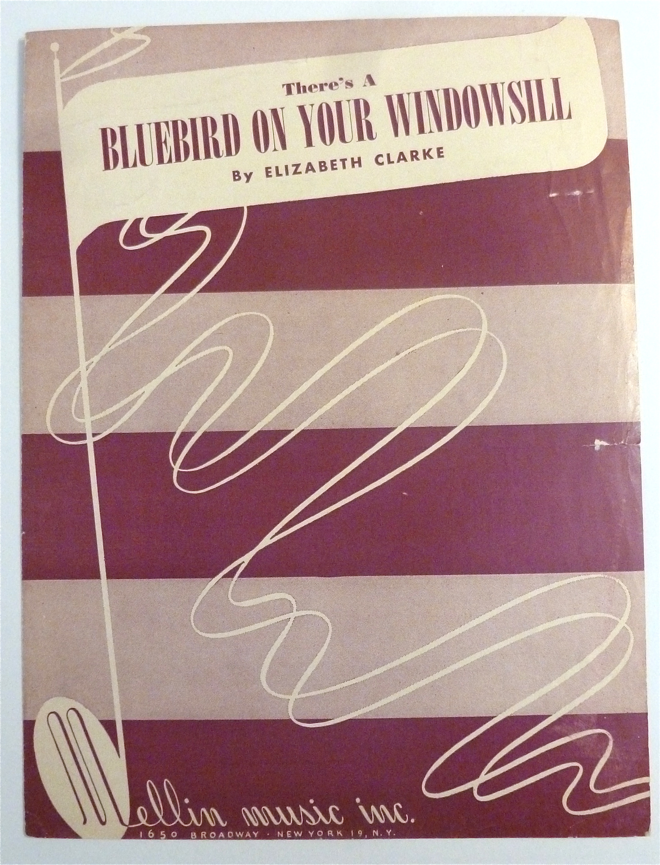 Sheet Music For 1948 Bluebird On Your Windowsill