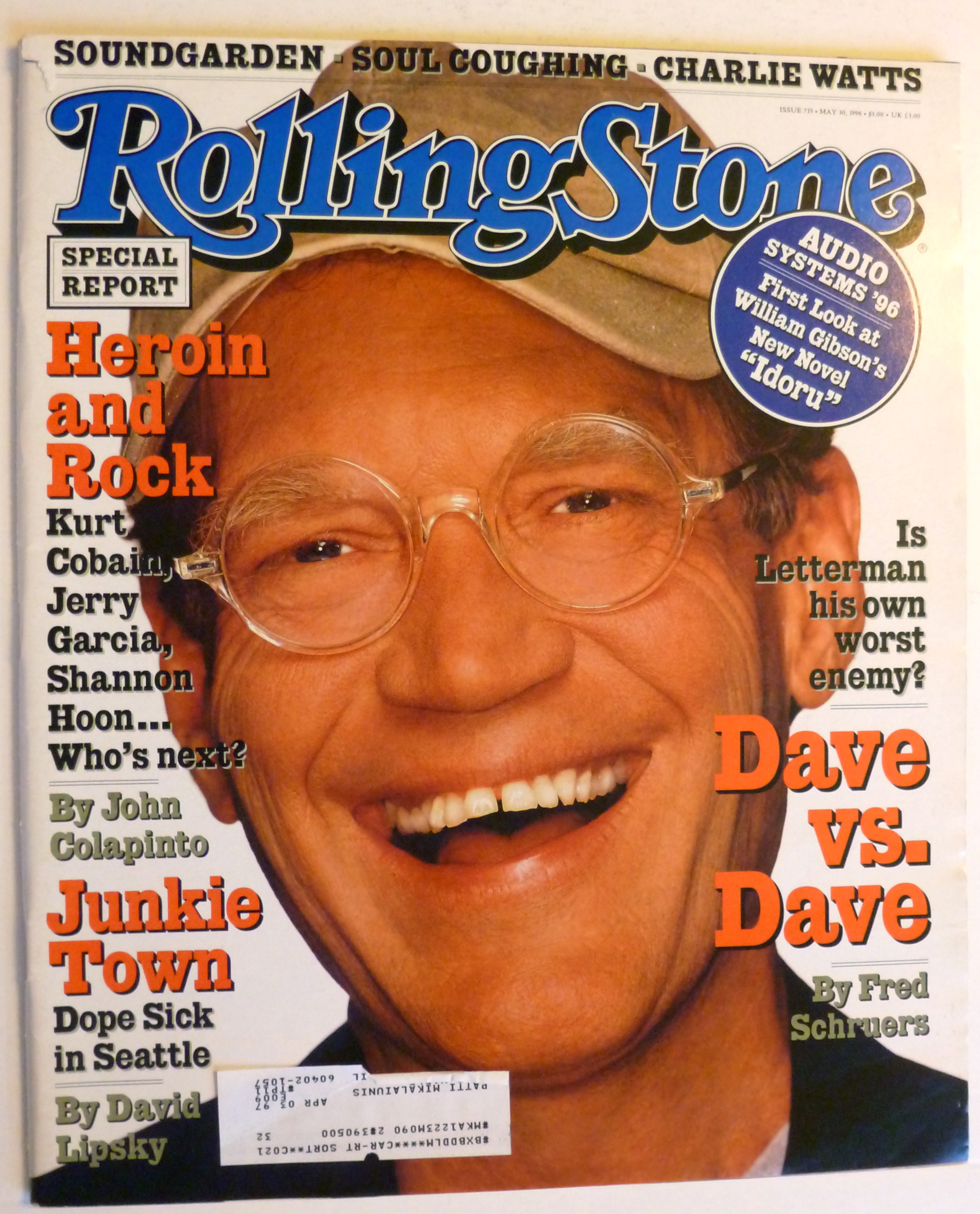 Rolling Stone Magazine May 30, 1996 David Letterman