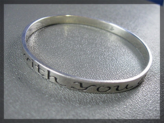 JAMES AVERY Sterling Silver Lo I Am With Always Bangle