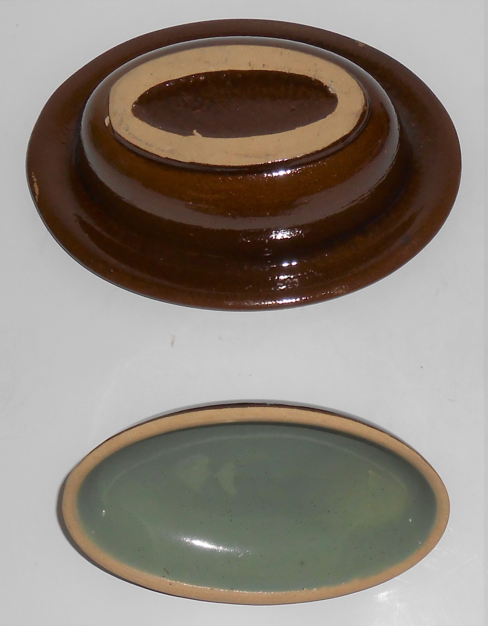 Zanesville Stoneware Pottery Country Fare Oval Ind