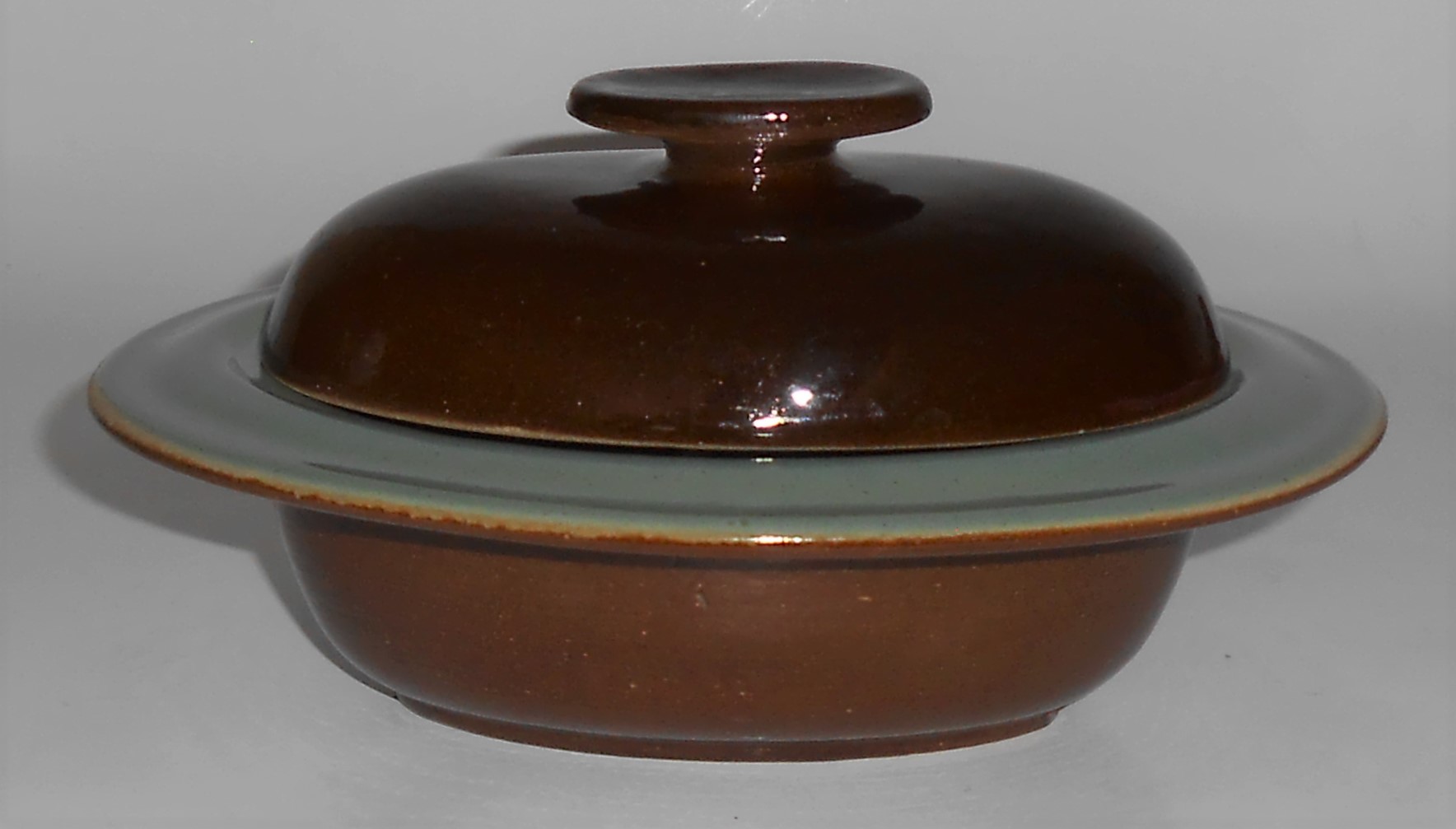 Zanesville Stoneware Pottery Country Fare Oval Ind