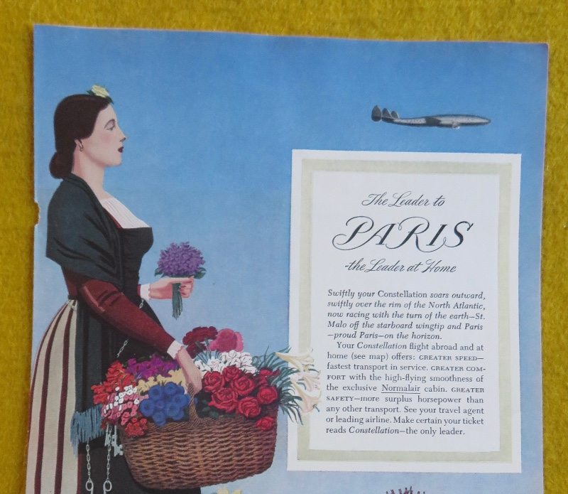 1946 Lockheed Constellation With Paris The Leader At Home
