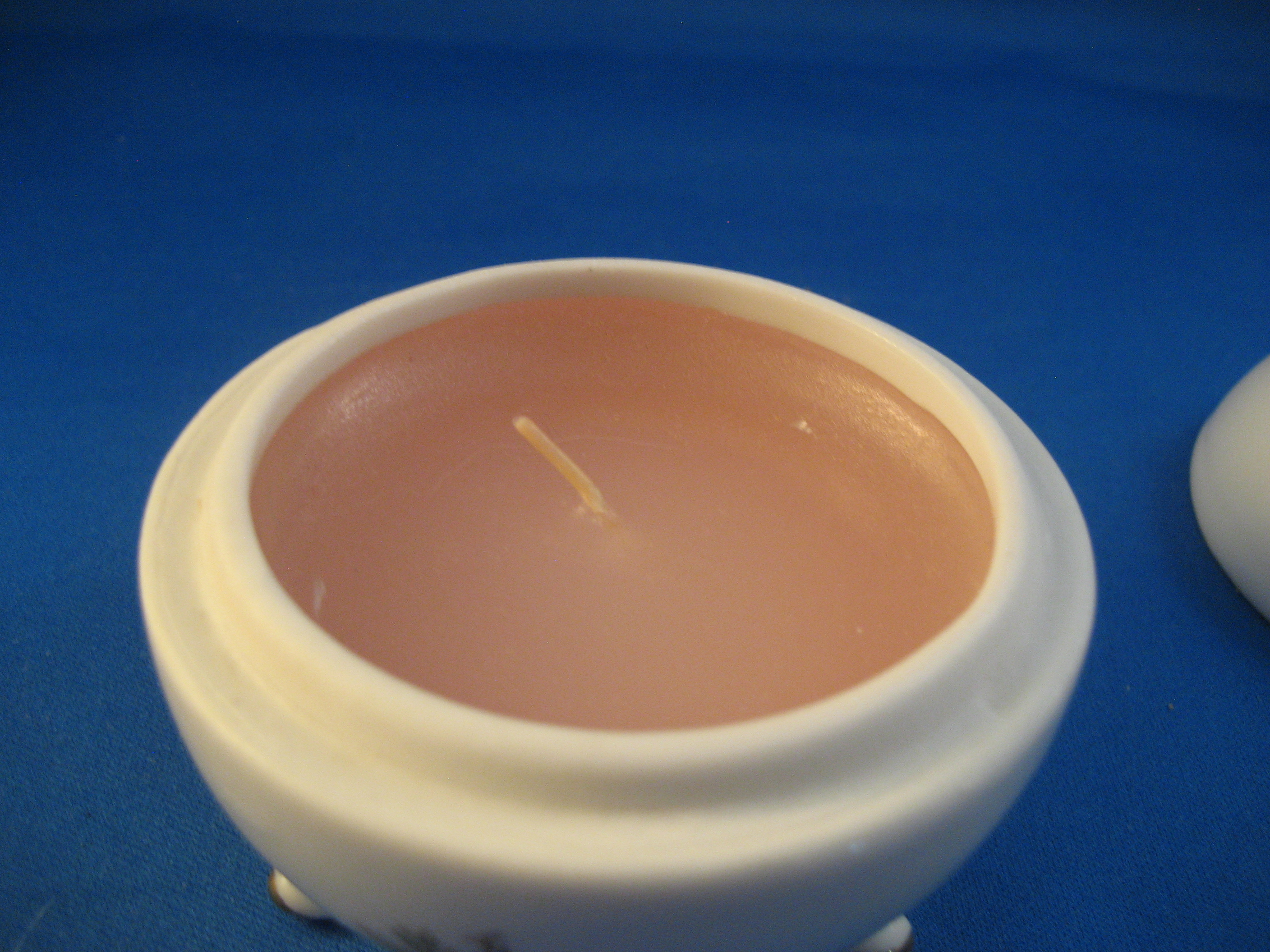 Porcelain Covered Candle Holder