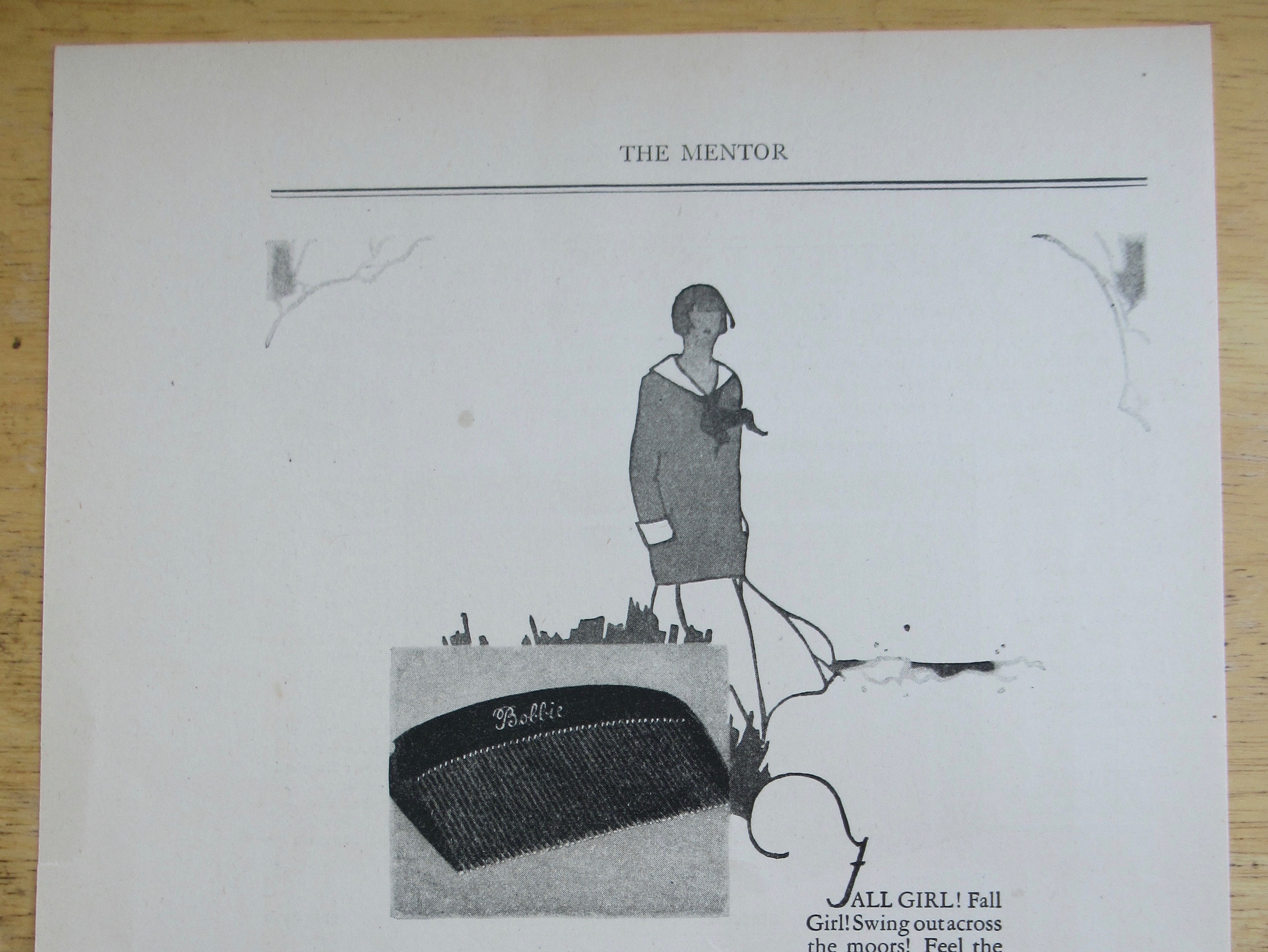 1924 Ajax Bobbie Combs with Girl Walking & Comb