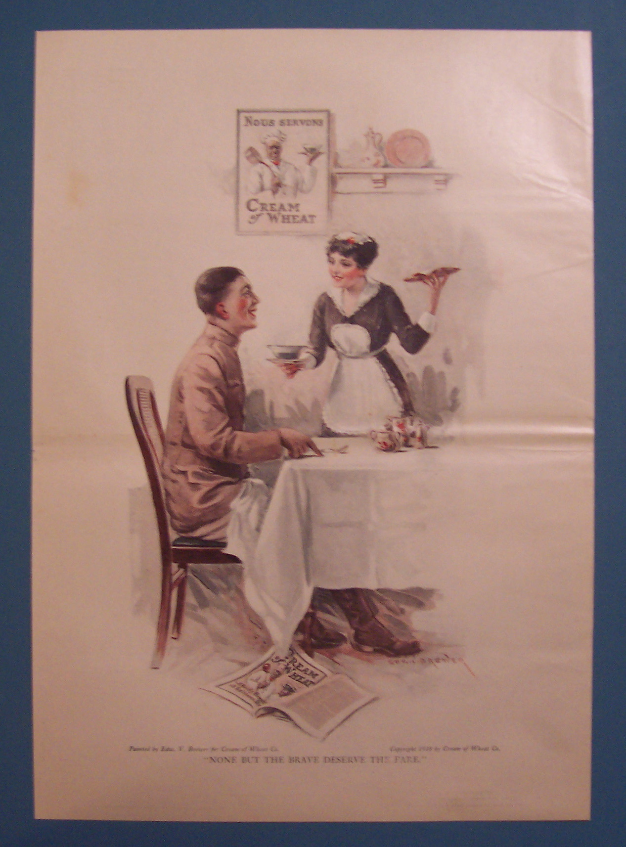 1918 Cream Of Wheat Cereal By Edward V. Brewer