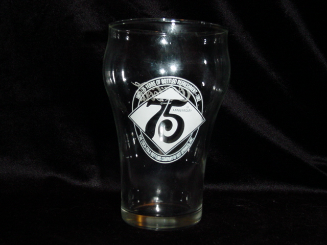 75th Anniversary Coca Cola Glass