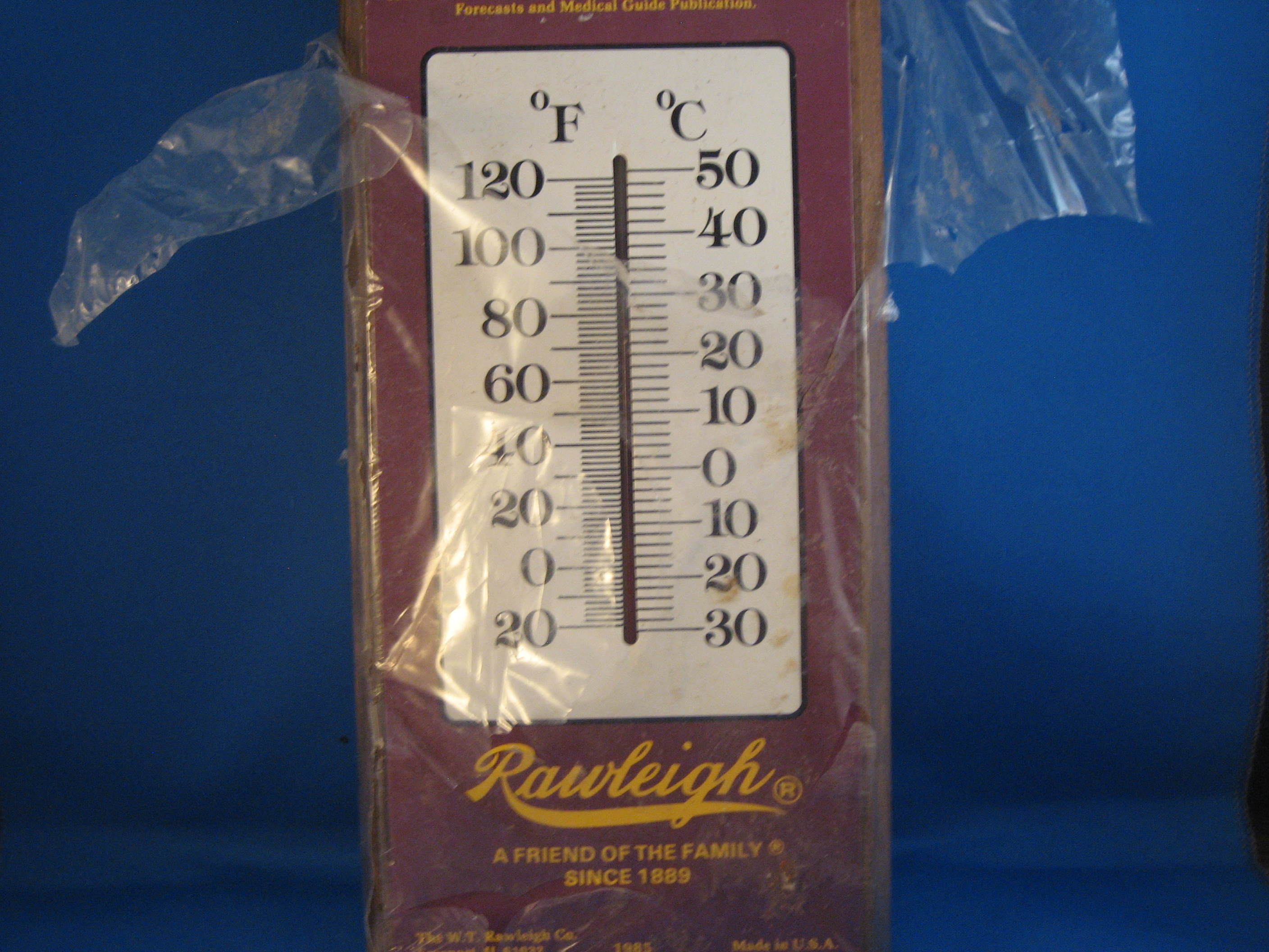 Rawleigh Advertising Thermometer